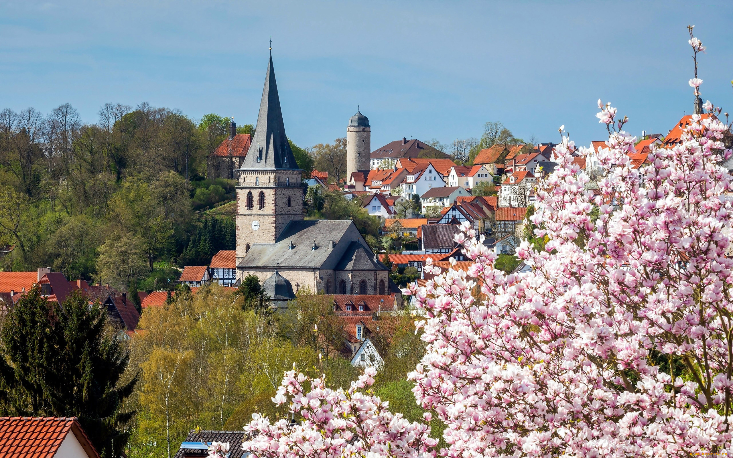 warburg, germany, города, -, панорамы