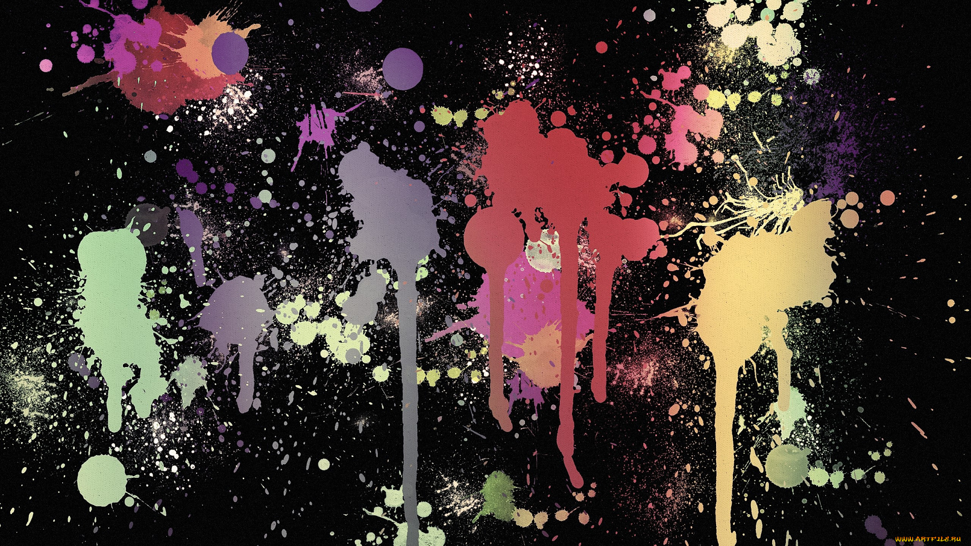 векторная, графика, -графика, , graphics, пятна, краски, цвета