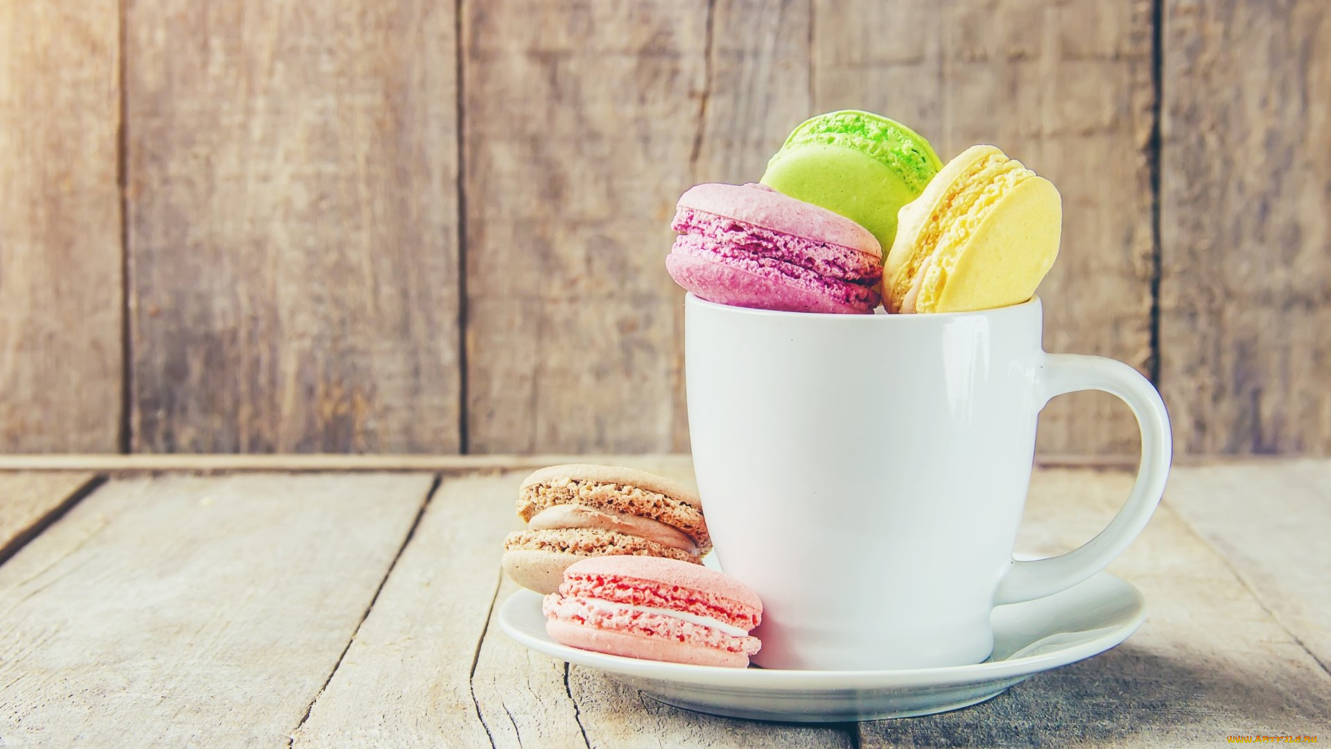 еда, макаруны, печенье, лакомство, ассорти