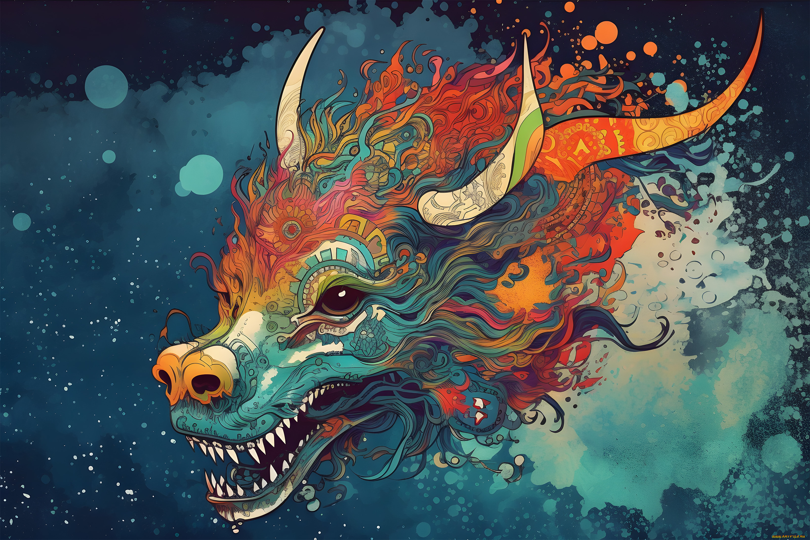 фэнтези, драконы, голова, дракона