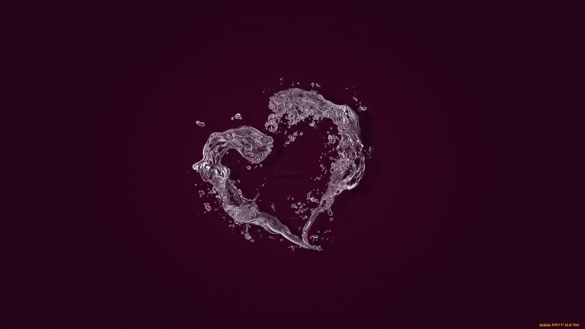 3д, графика, романтика, , romantics, сердечко, вода