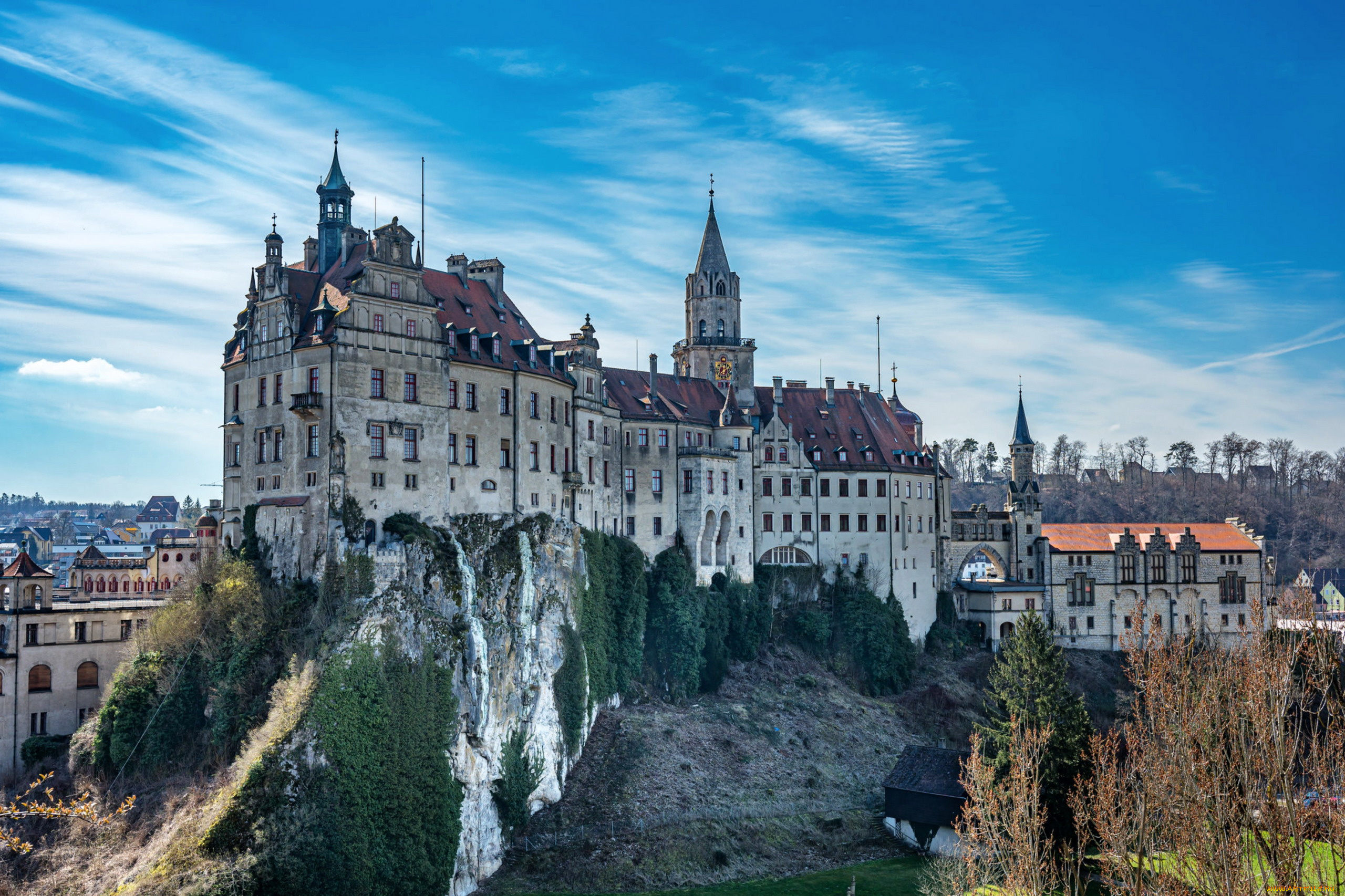 hohenzollern, castle, germany, города, замки, германии, hohenzollern, castle
