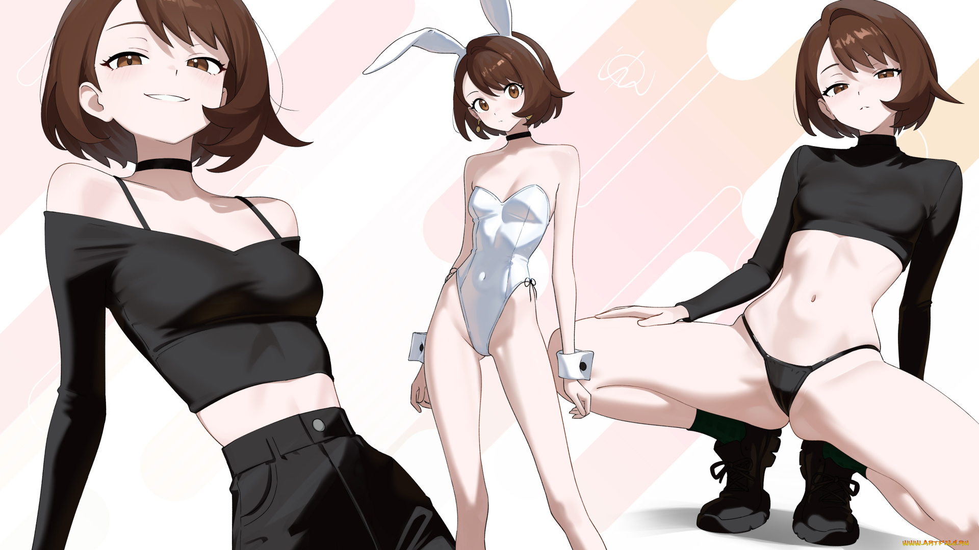 аниме, pokemon, gloria