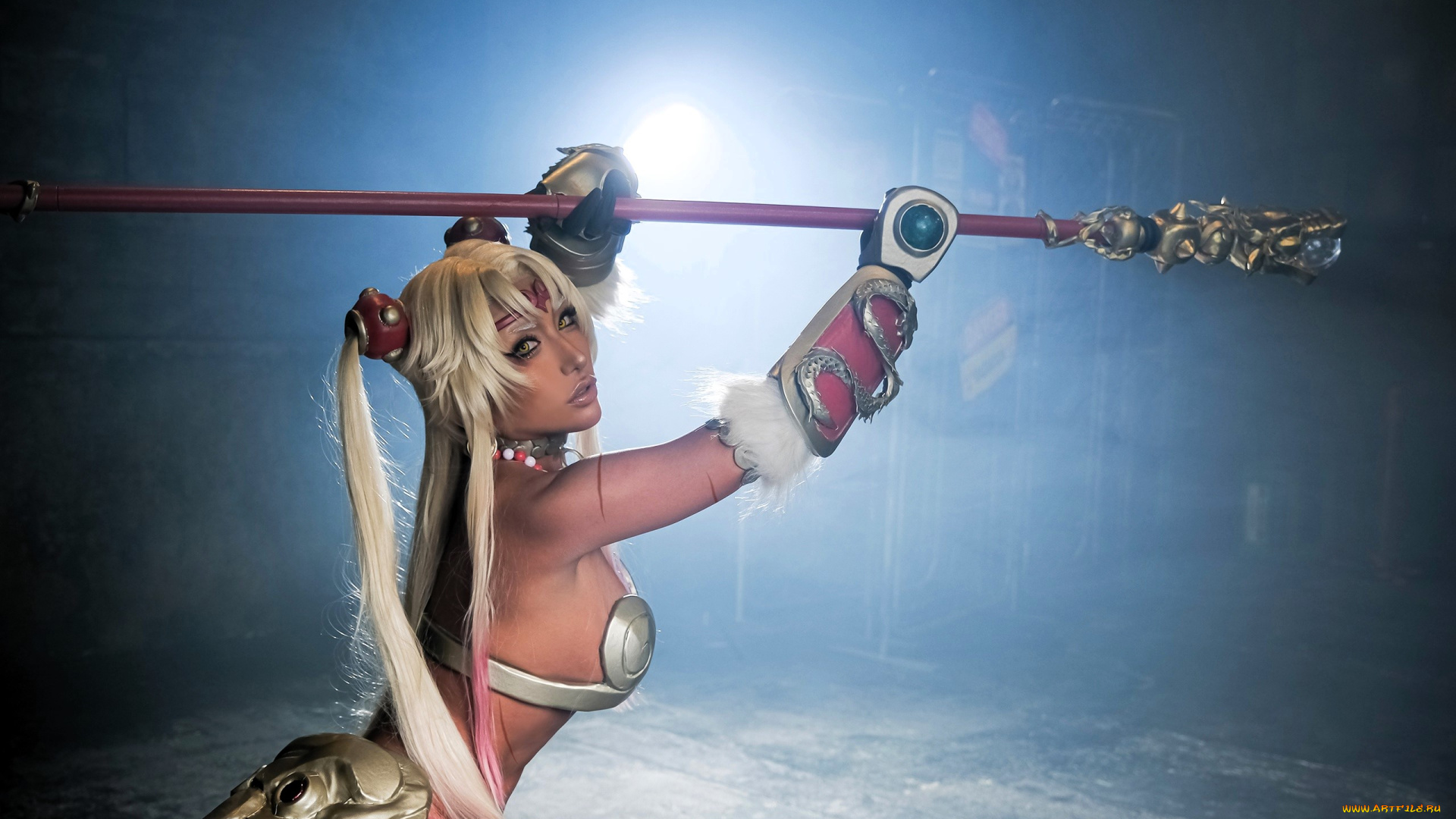 девушки, nonsummerjack, образ, косплей, наряд, посох