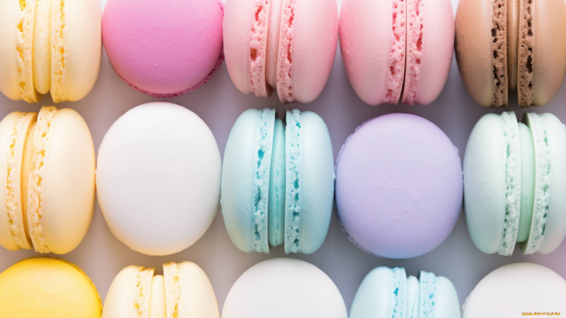 еда, макаруны, лакомство, печенье, ассорти