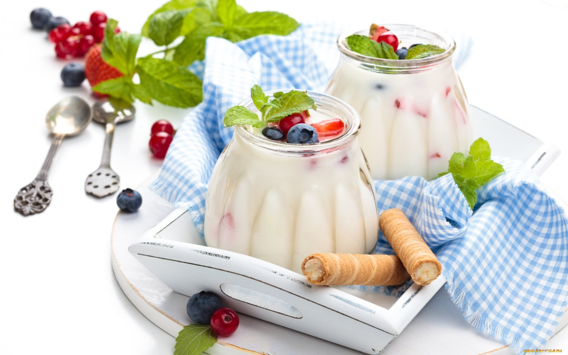 еда, мороженое, , десерты, мята, десерт, ягоды