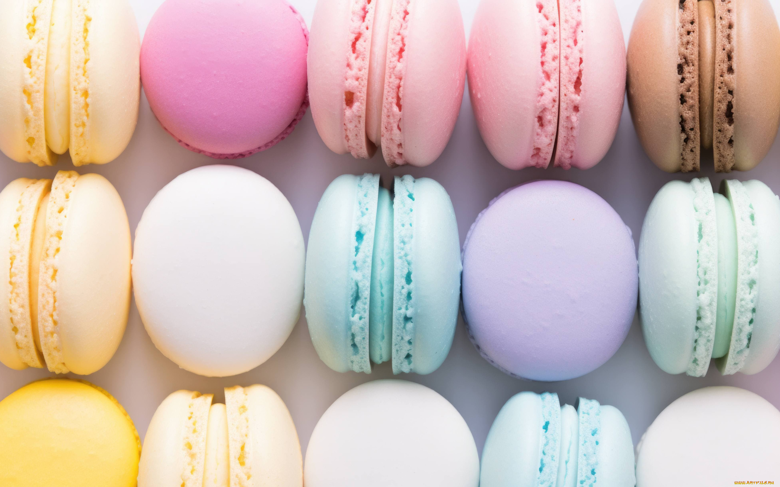 еда, макаруны, лакомство, печенье, ассорти