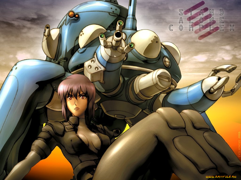 аниме, ghost, in, the, shell