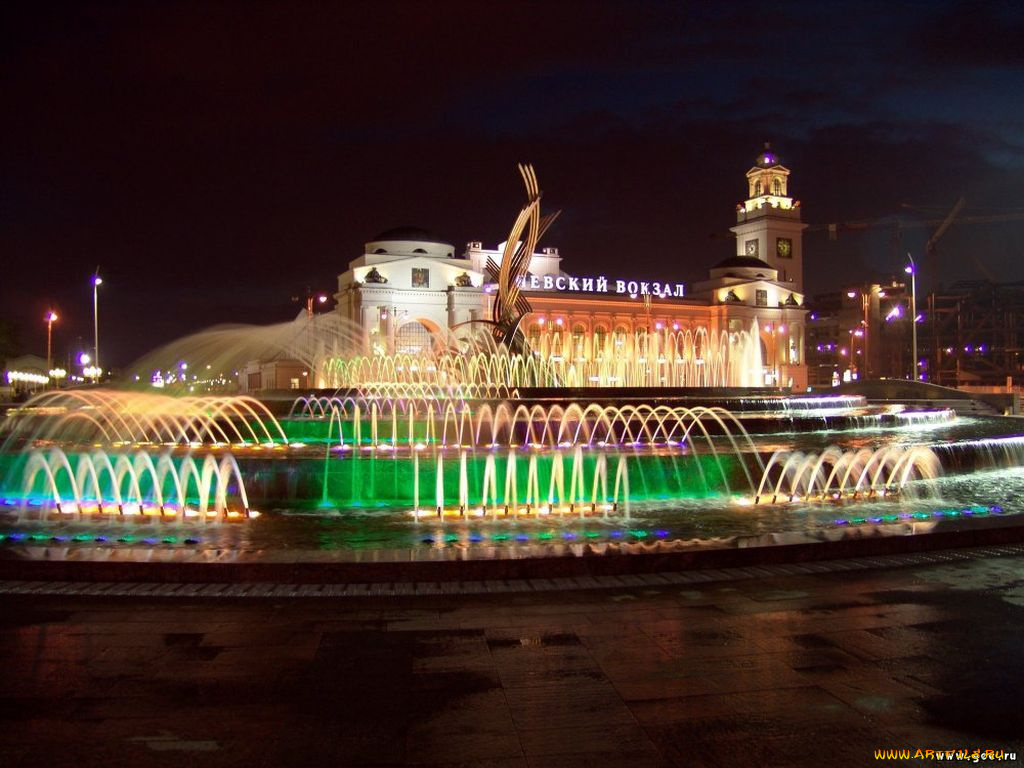 города, фонтаны