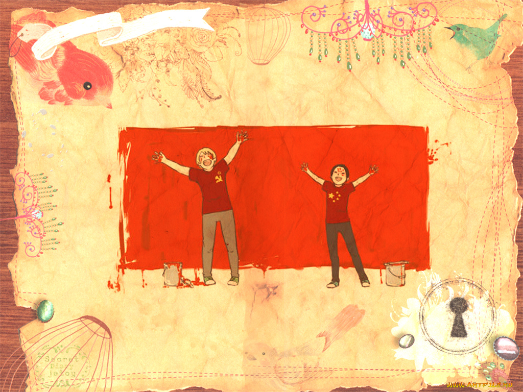 аниме, hetalia, axis, powers