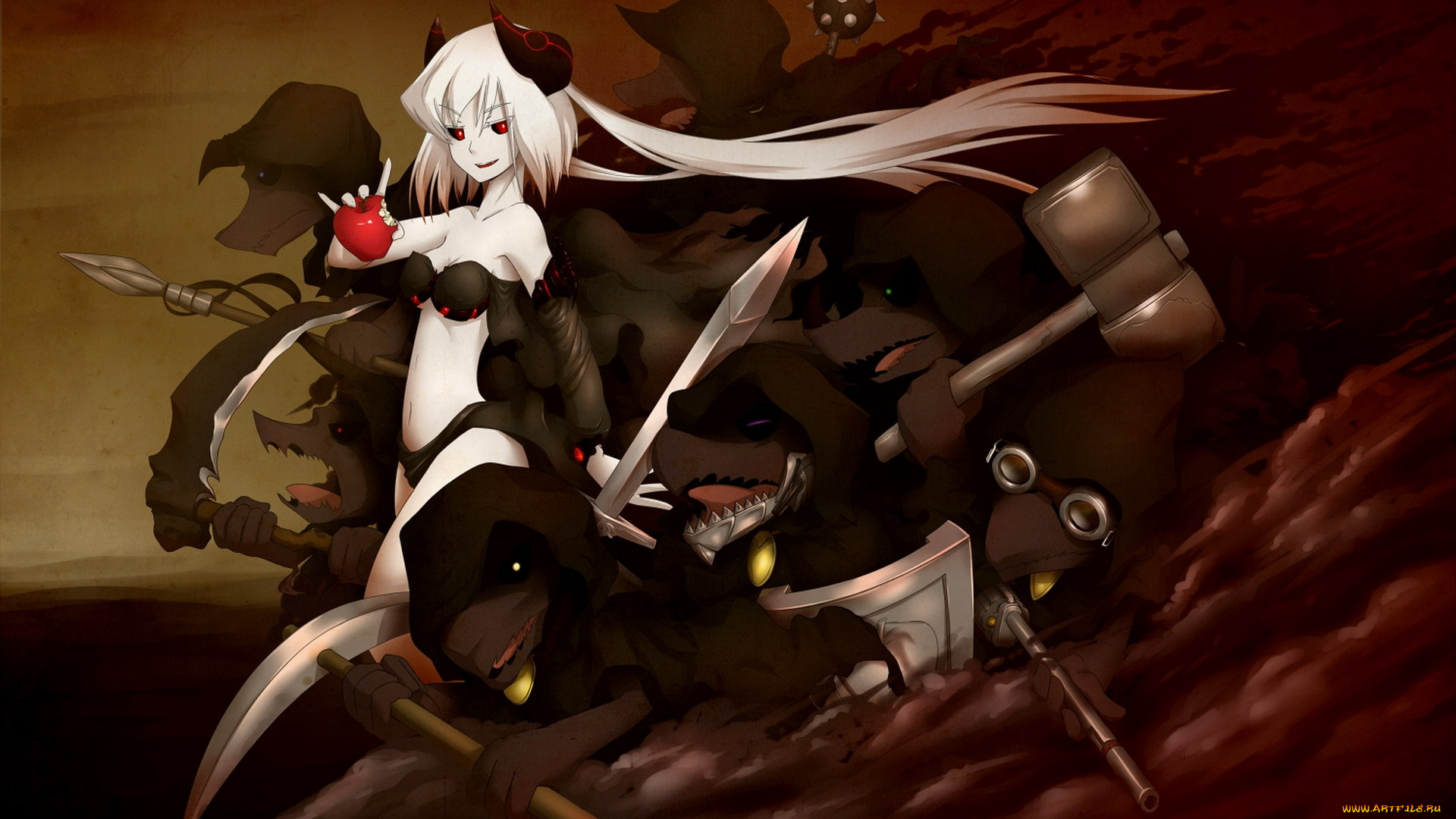 аниме, angels, demons