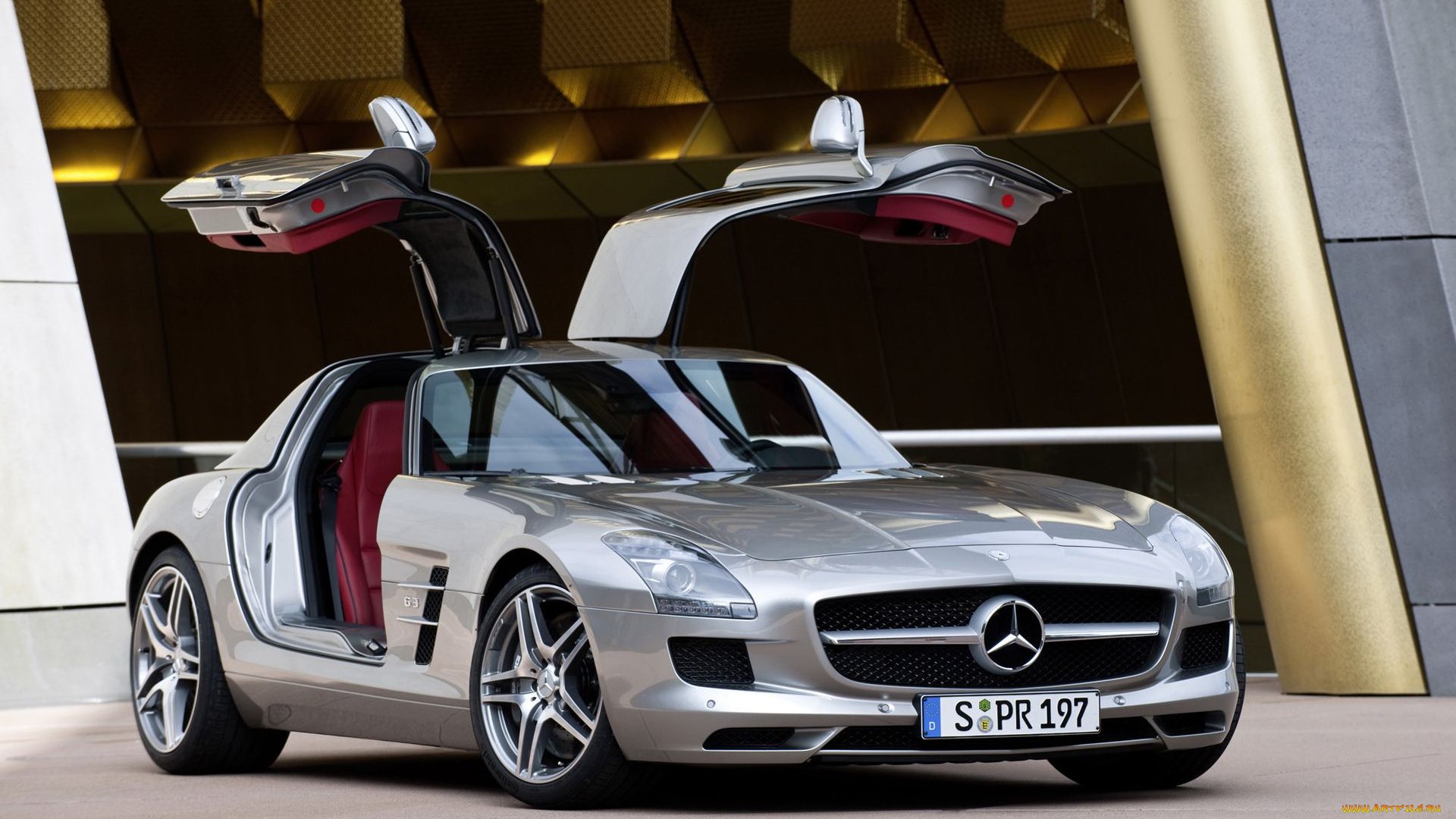 автомобили, mercedes, benz, sls, amg, gullwing, doors