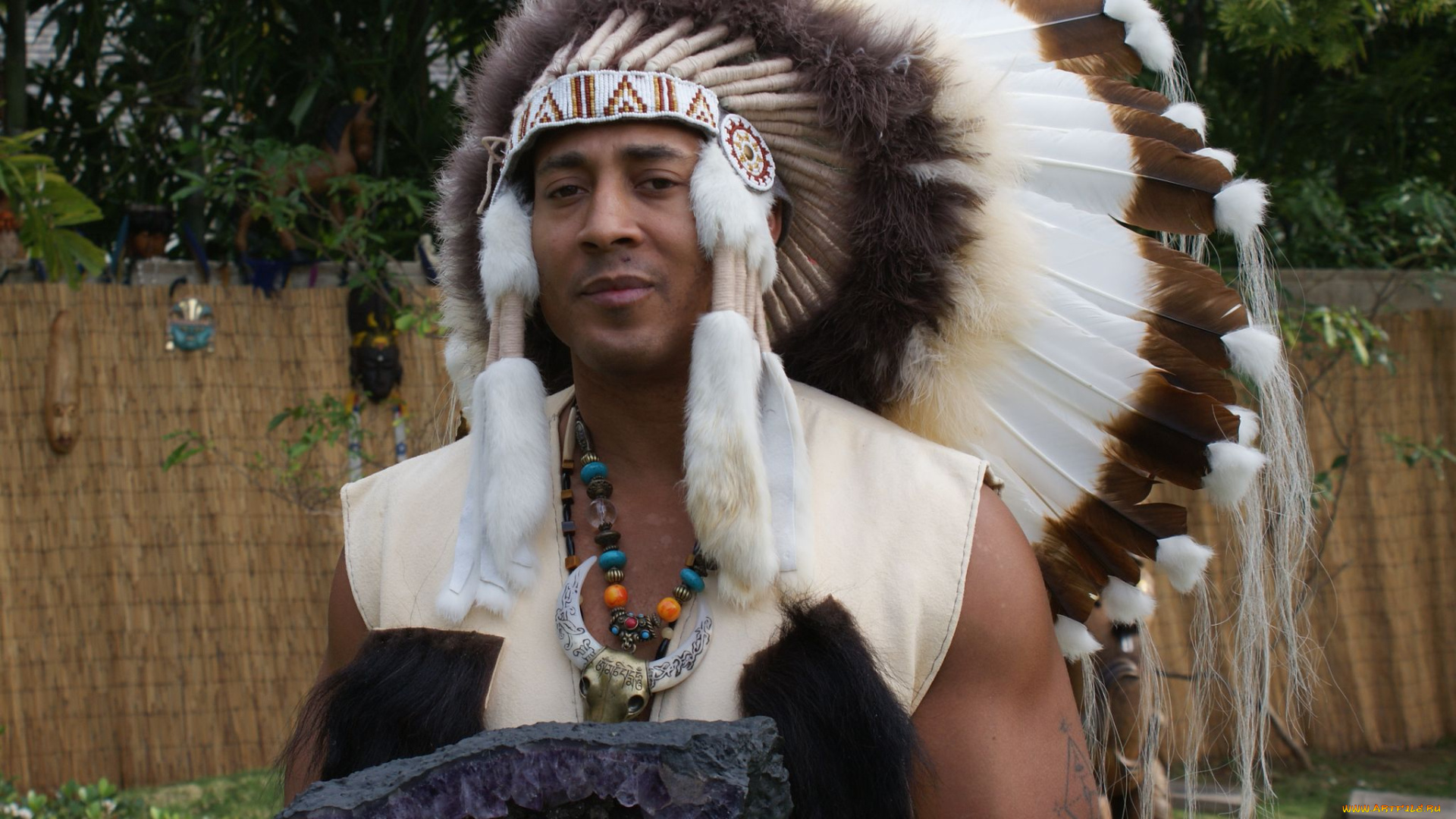 мужчины, unsort, индеец, перья