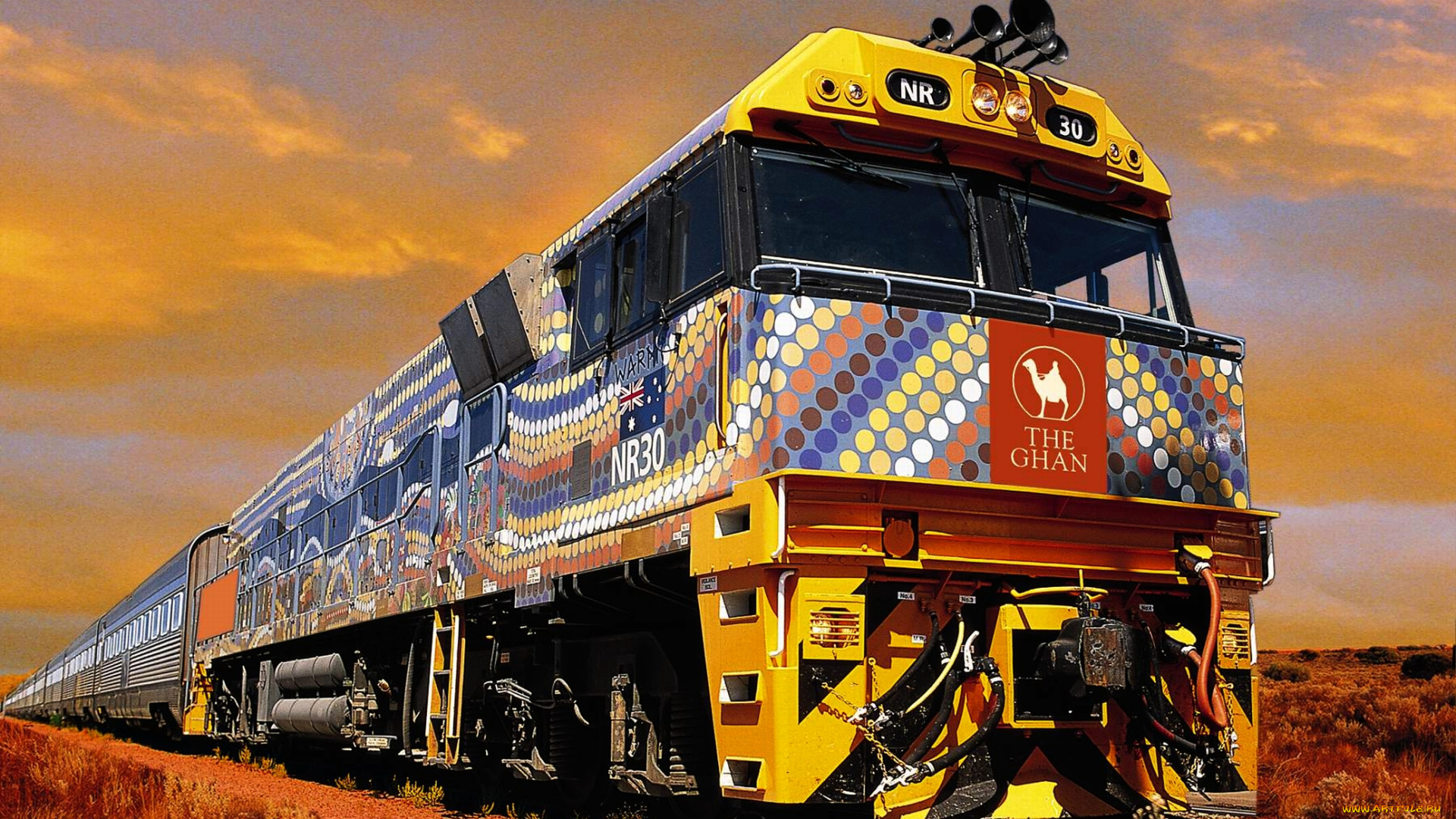 техника, поезда, состав, пустыня, дорога, железная, поезд