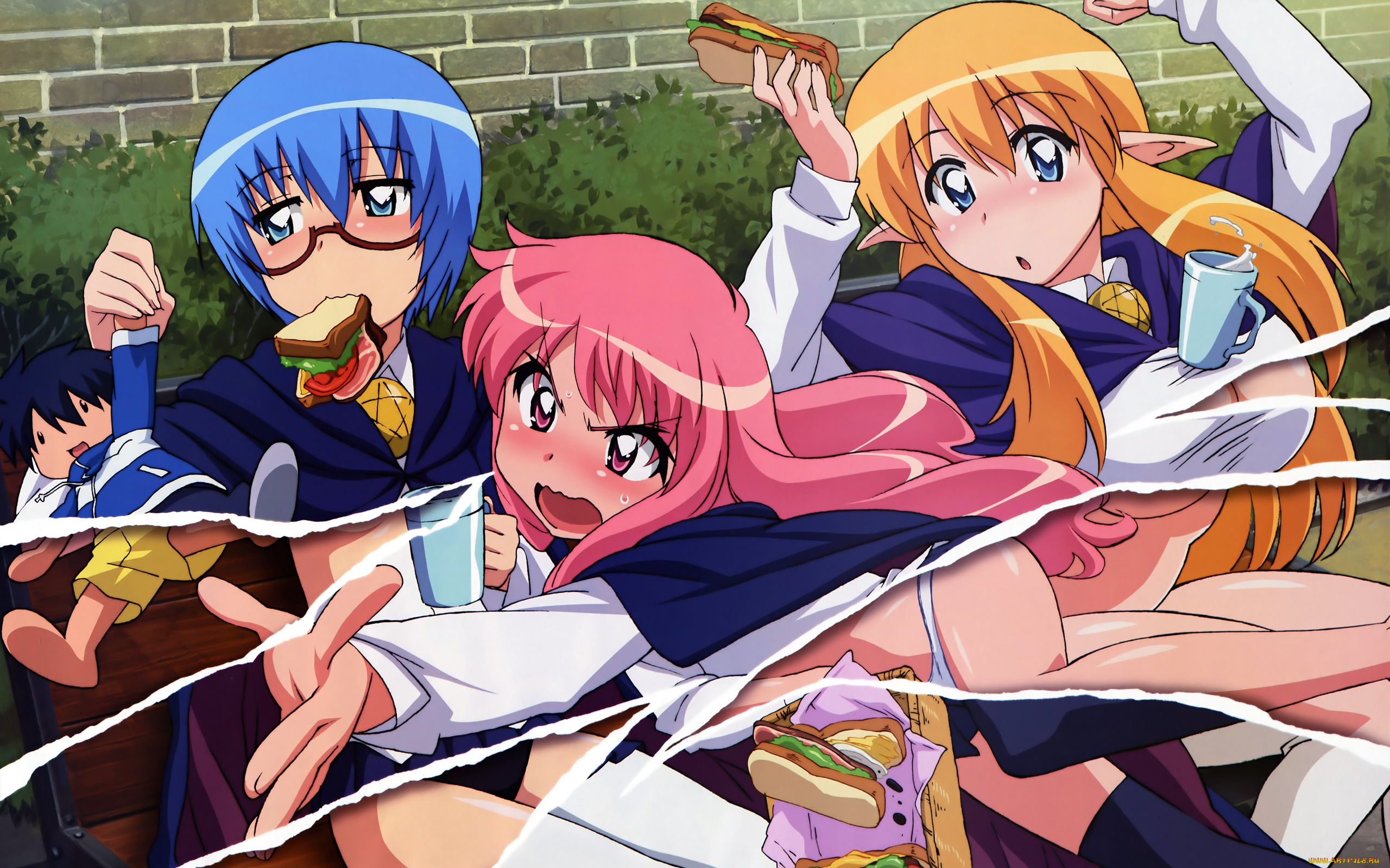 zero, no, tsukaima, аниме