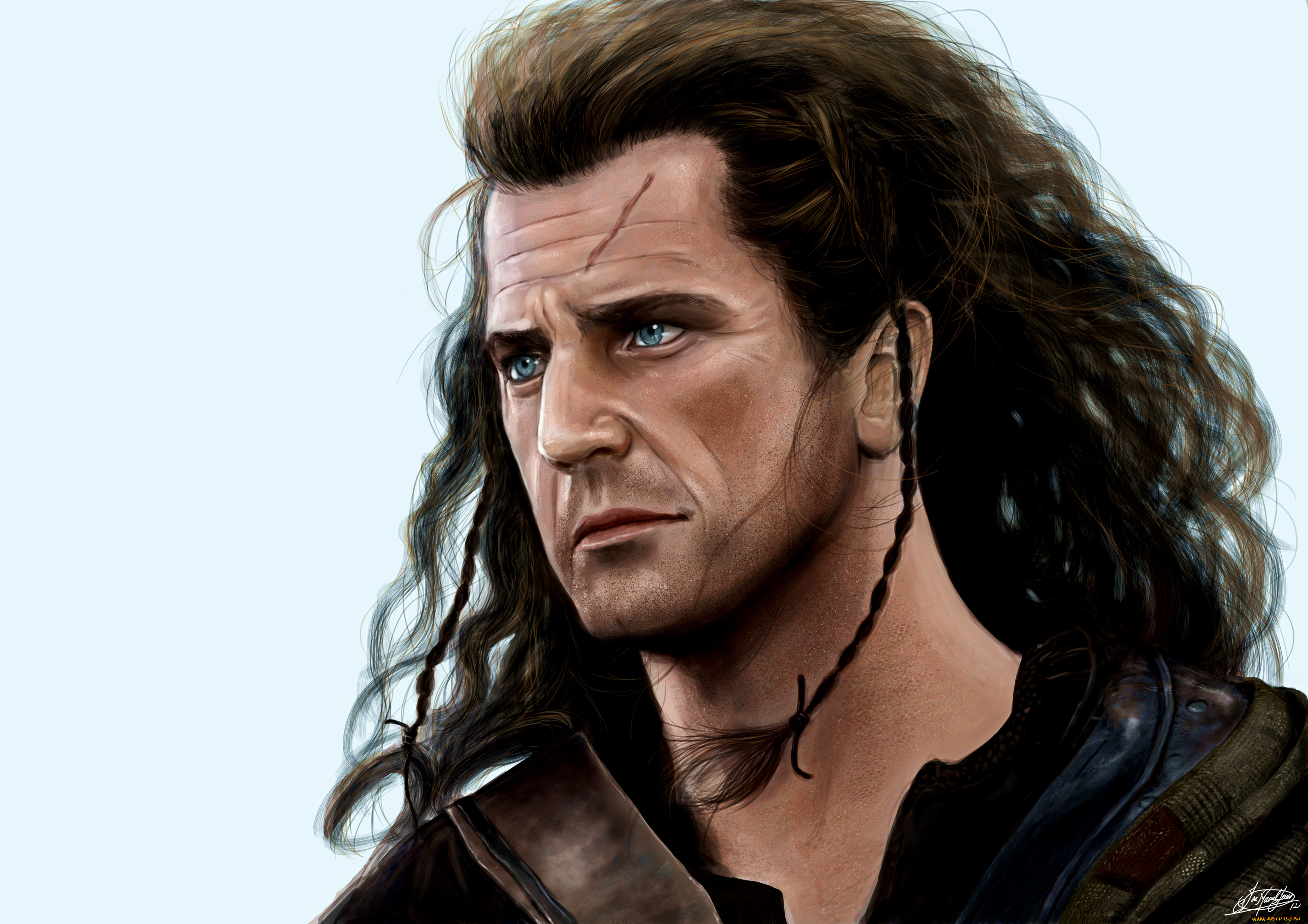 jose, manuel, serrano, рисованные, люди, william, wallace, braveheart, храброе, сердце, mel, gibson