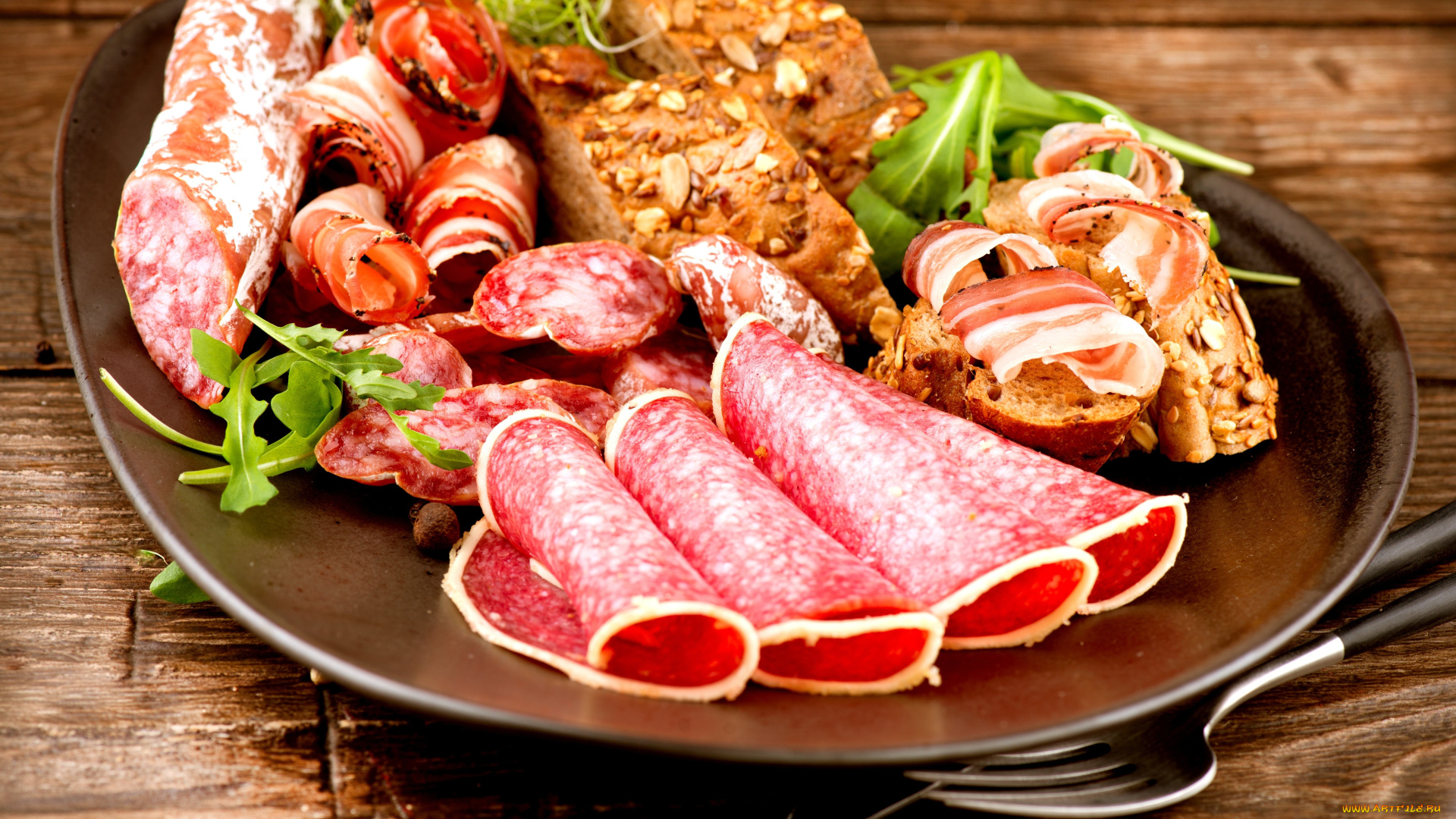 еда, колбасные, изделия, колбаса, нарезка