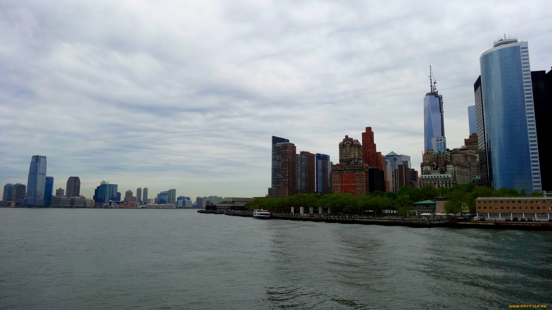 города, нью, йорк, сша, манхеттен