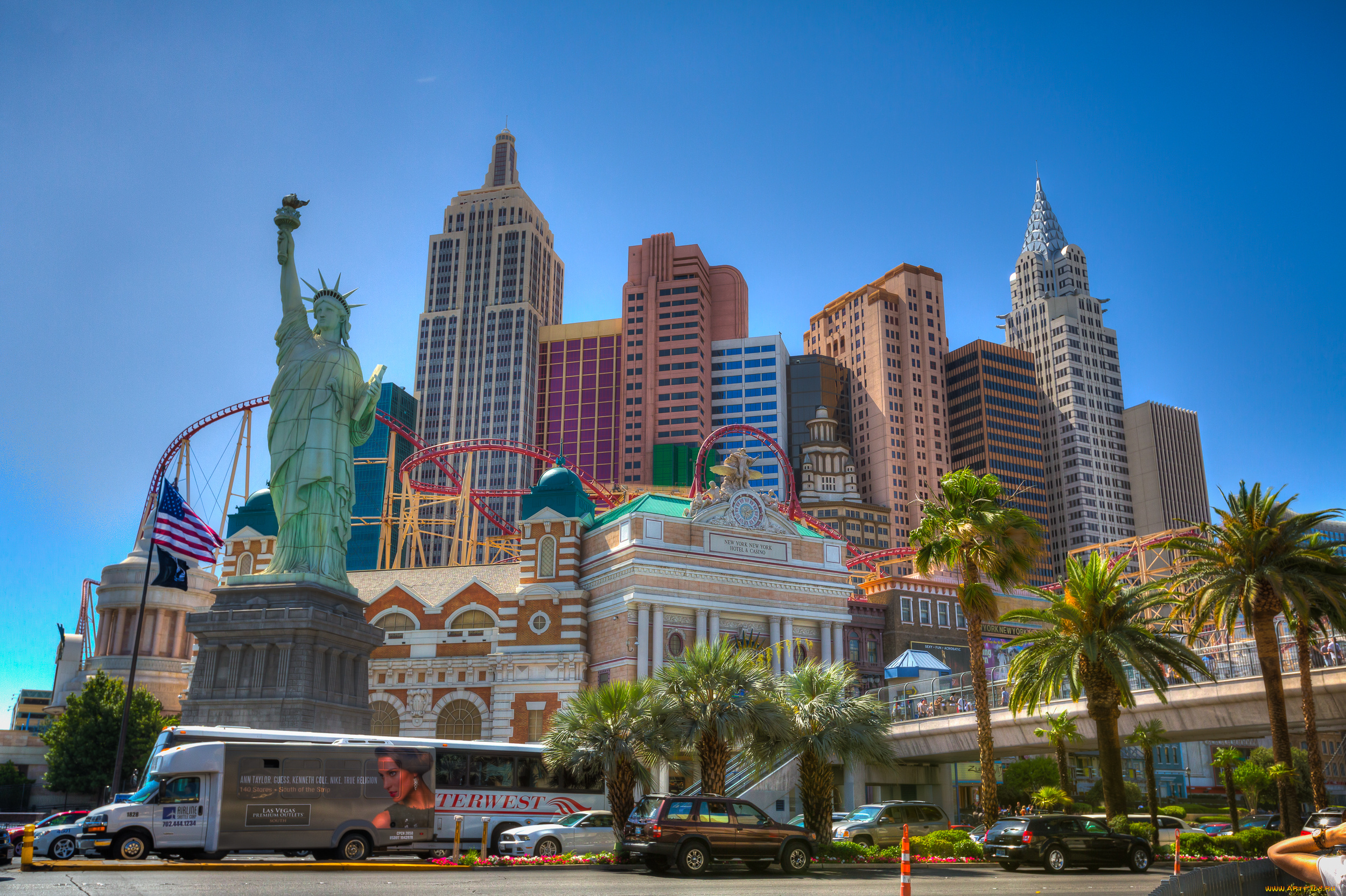 города, лас, вегас, сша, здания, небоскрёбы, мегаполис