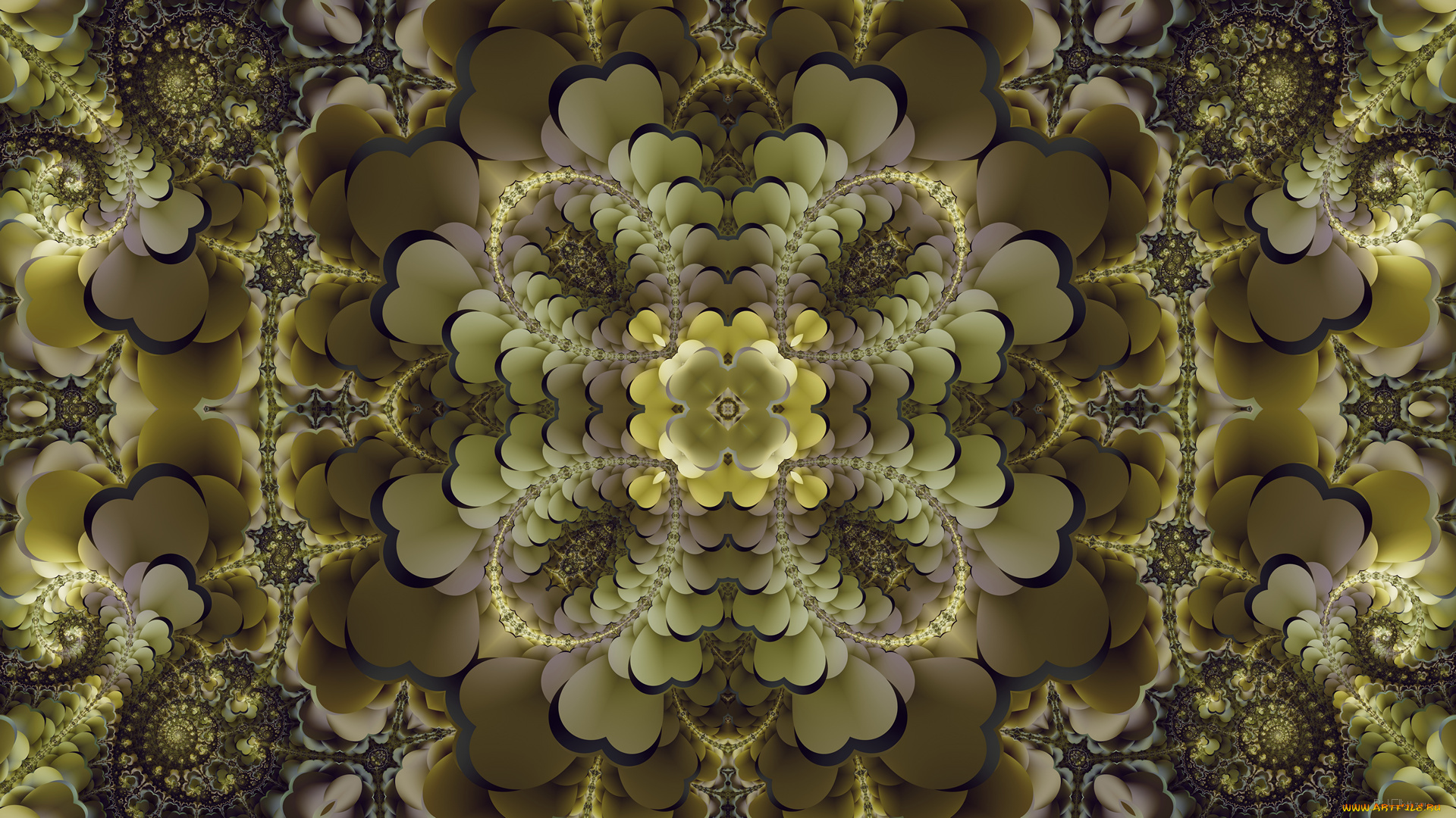 3д, графика, fractal, , фракталы, цвета, фон, узор