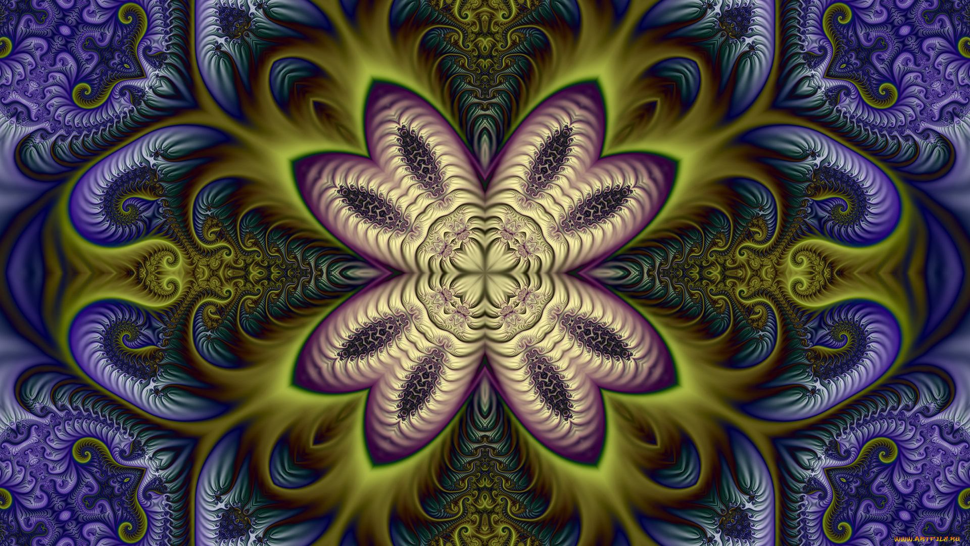 3д, графика, fractal, , фракталы, фон, узор, цвета