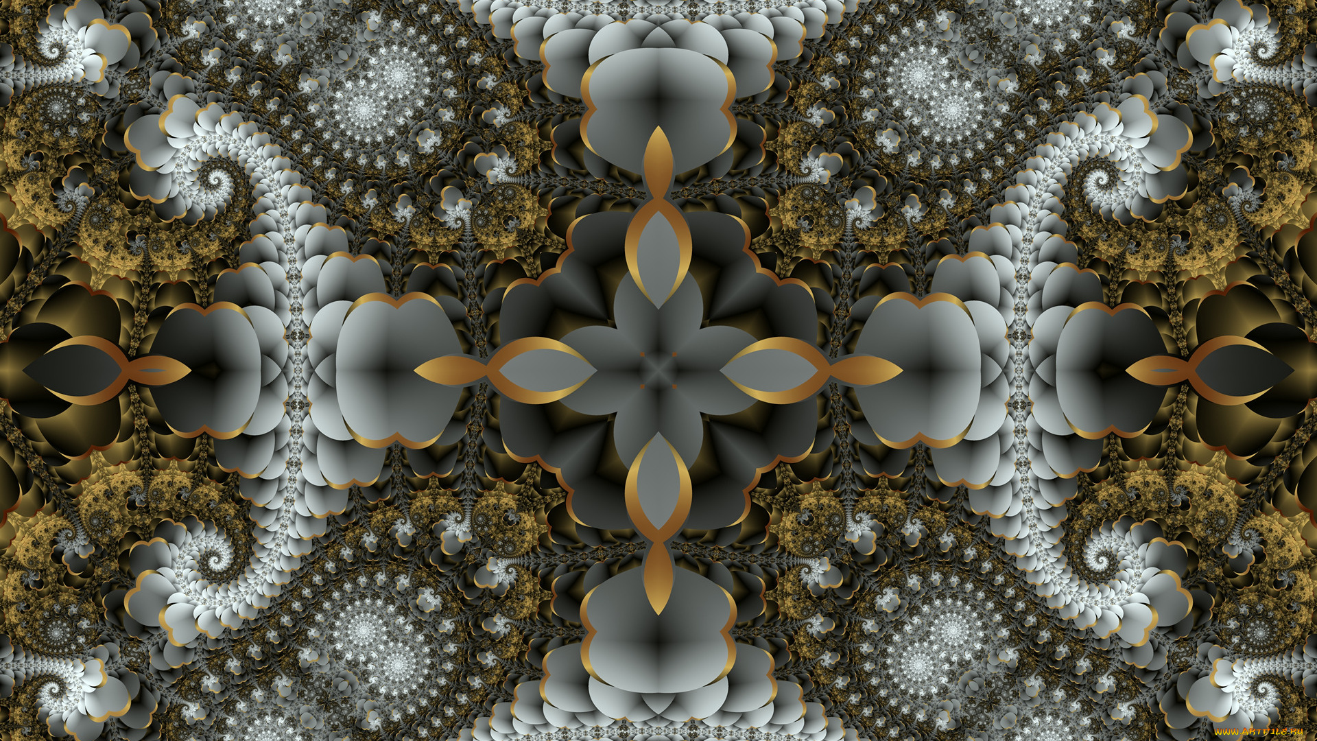 3д, графика, fractal, , фракталы, узор, фон, цвета