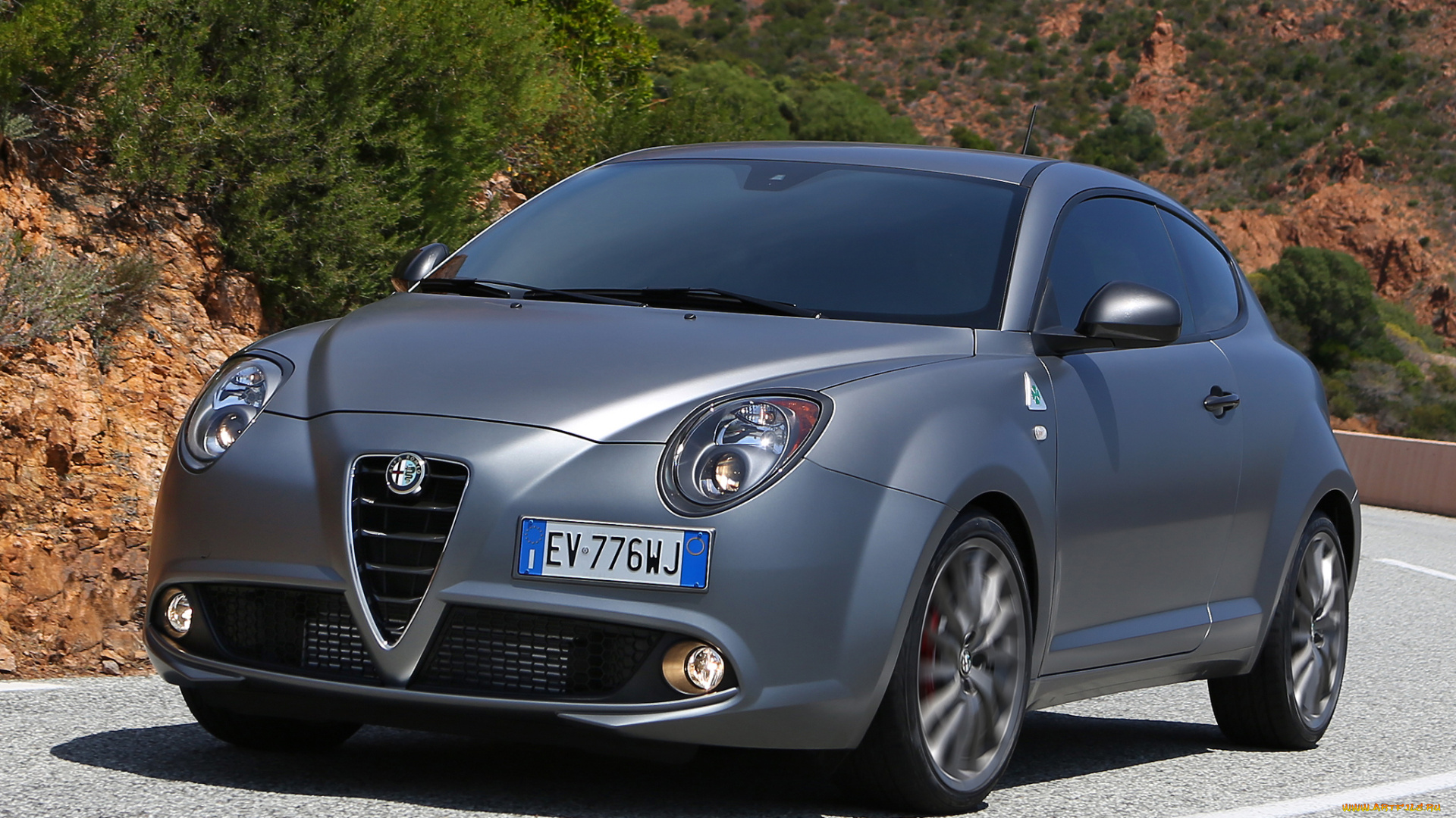 автомобили, alfa, romeo, 2014, г, alfa, romeo, 955, quadrifoglio, темный, mito, verde