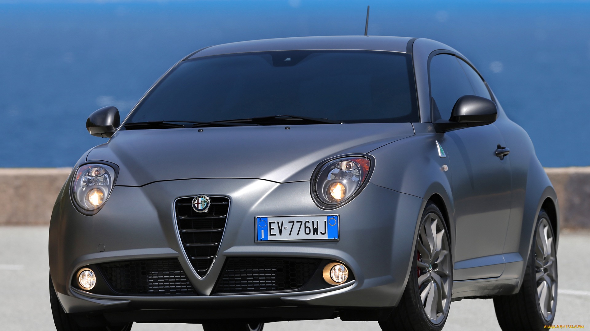 автомобили, alfa, romeo, quadrifoglio, mito, alfa, romeo, темный, verde, 2014, г, 955