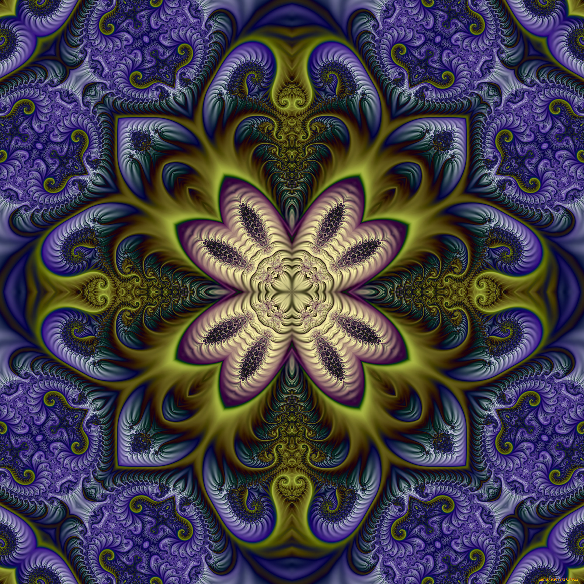 3д, графика, fractal, , фракталы, фон, узор, цвета