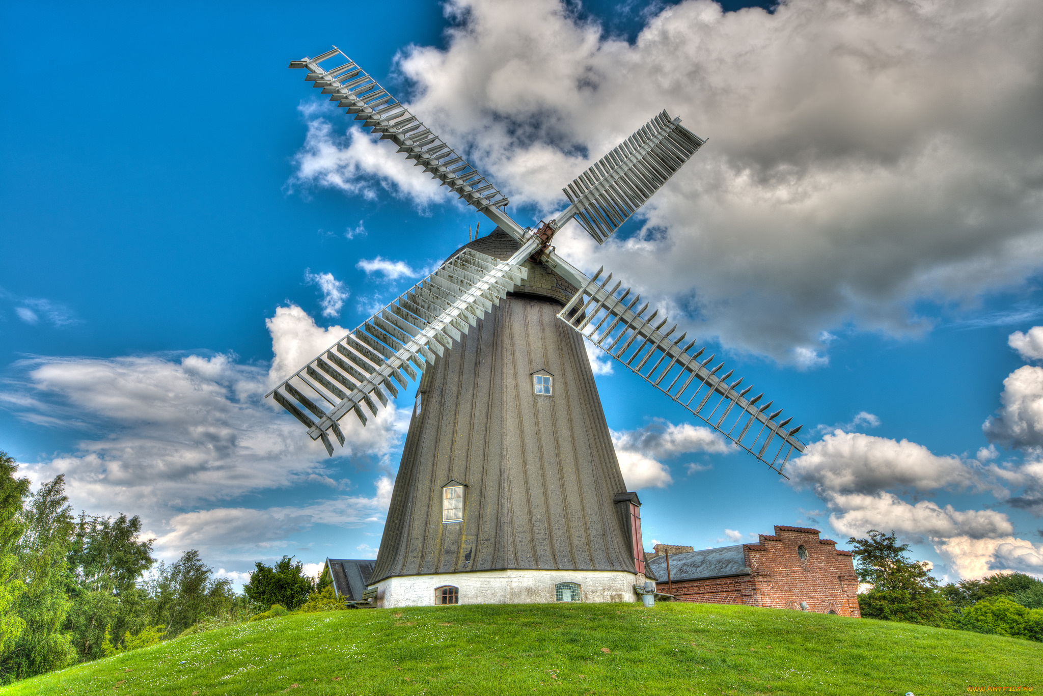 разное, мельницы, ветряк, мельница