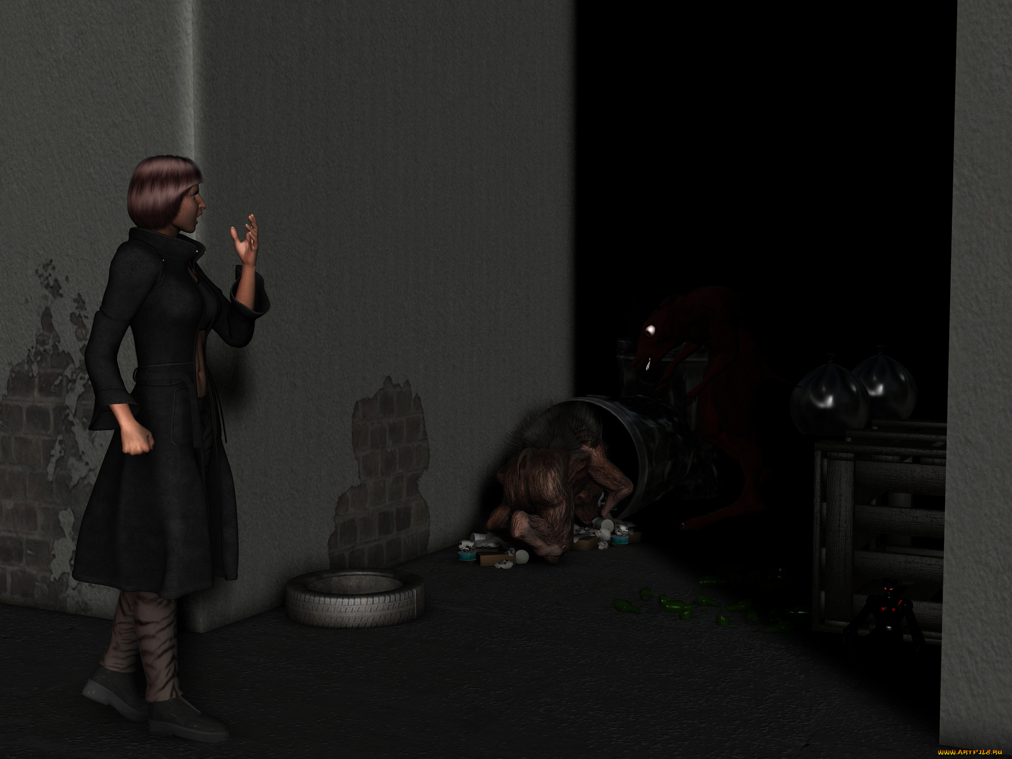 3д, графика, people, , люди, invasion, 2, new, animal