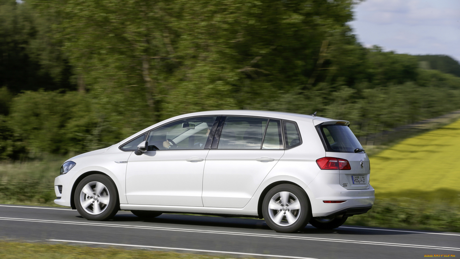 автомобили, volkswagen, светлый, 2015г, tsi, bluemotion, sportsvan, golf