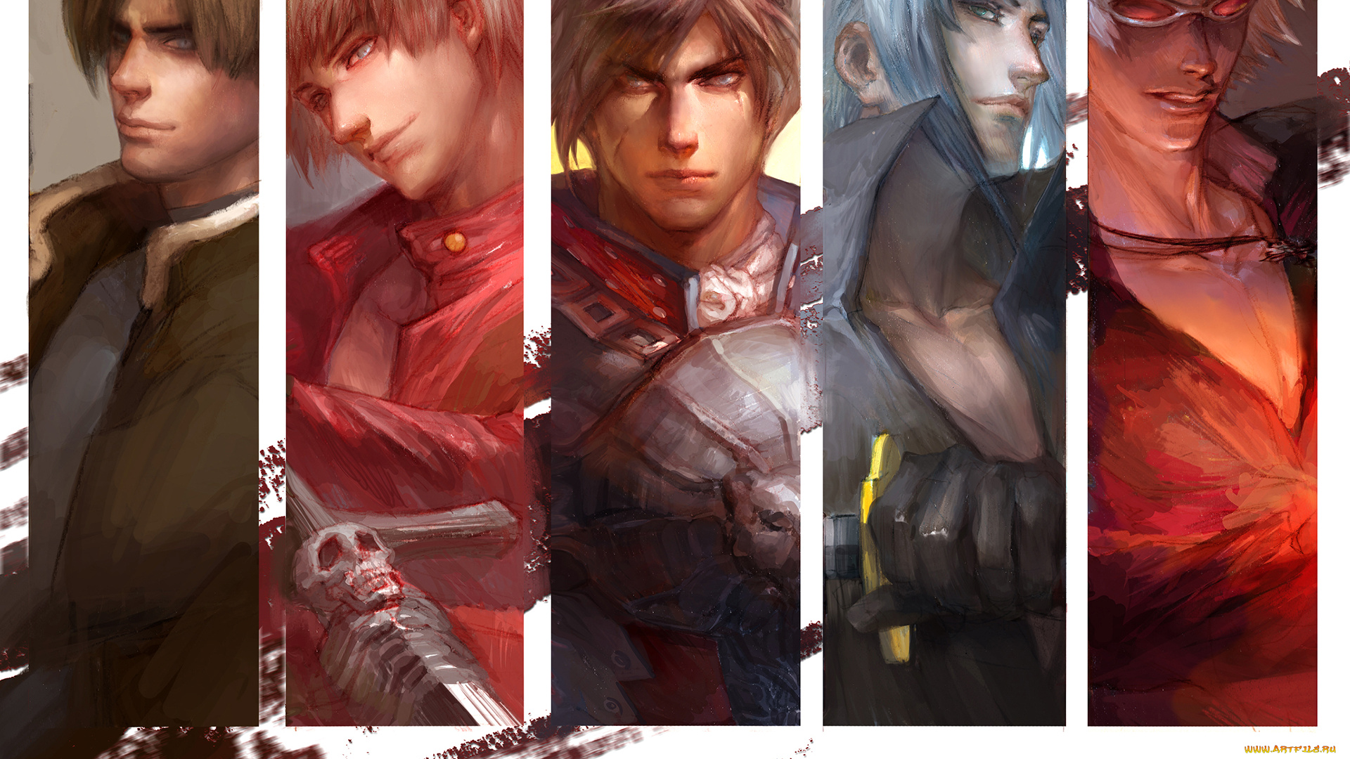 разное, арты, парни, арт, игра