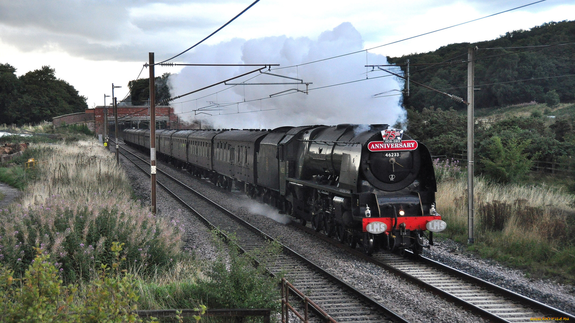 техника, паровозы, дорога, железная, паровоз, рельсы