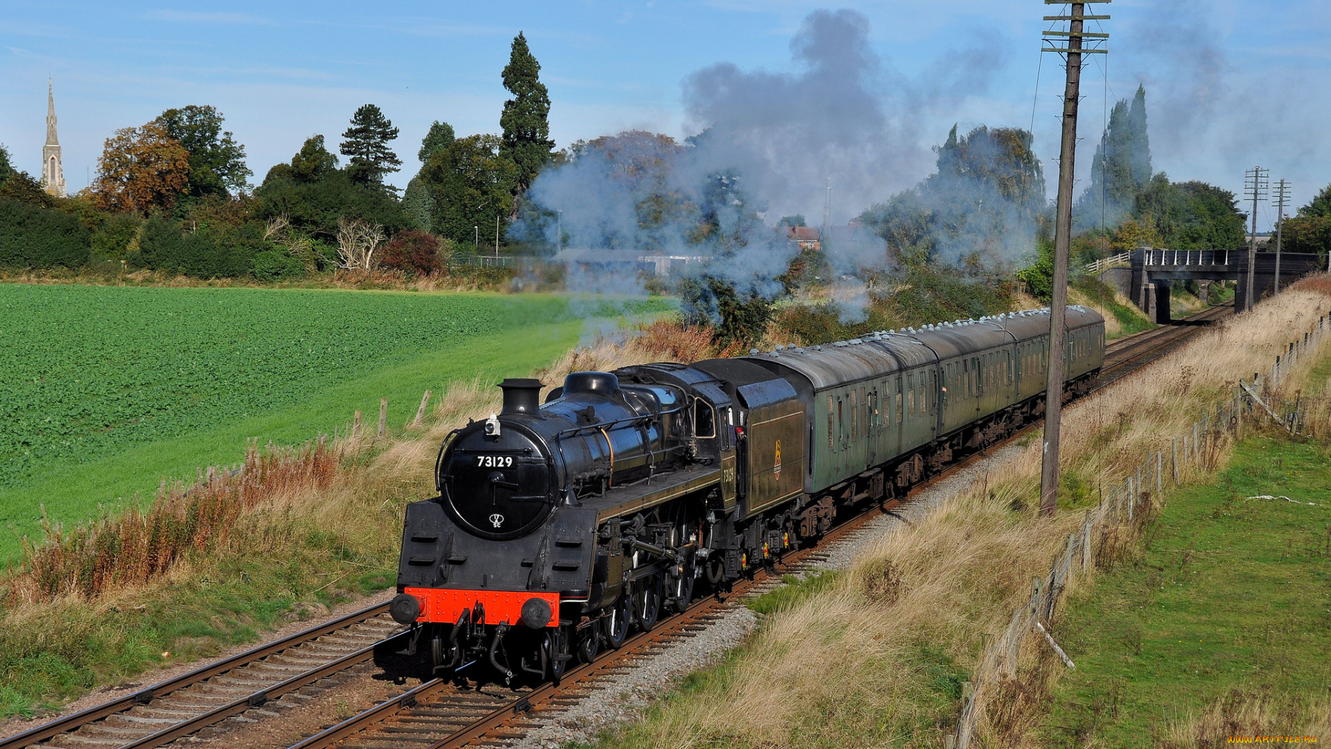 техника, паровозы, паровоз, рельсы, дорога, железная