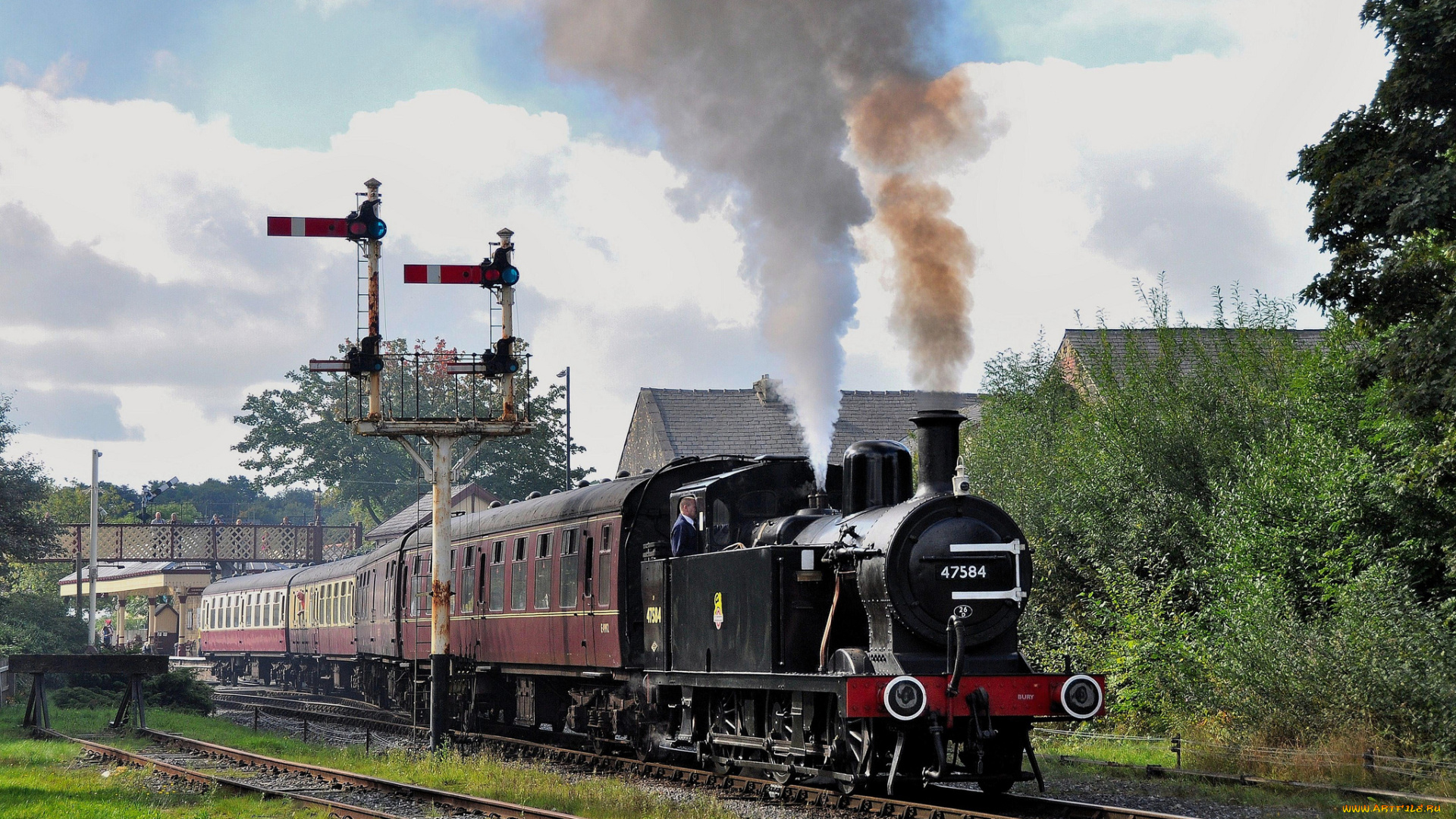 техника, паровозы, паровоз, рельсы, дорога, железная