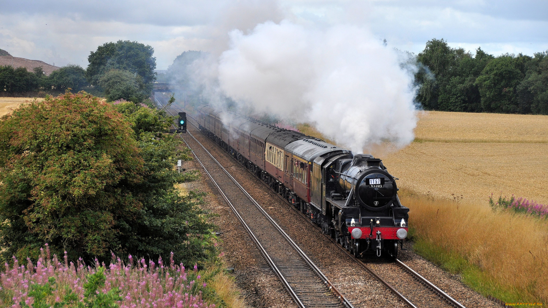 техника, паровозы, паровоз, рельсы, дорога, железная