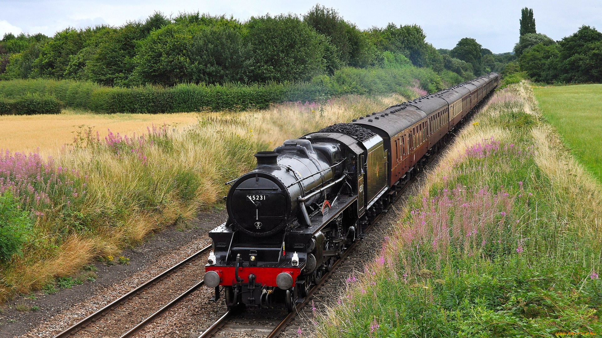 техника, паровозы, паровоз, рельсы, дорога, железная