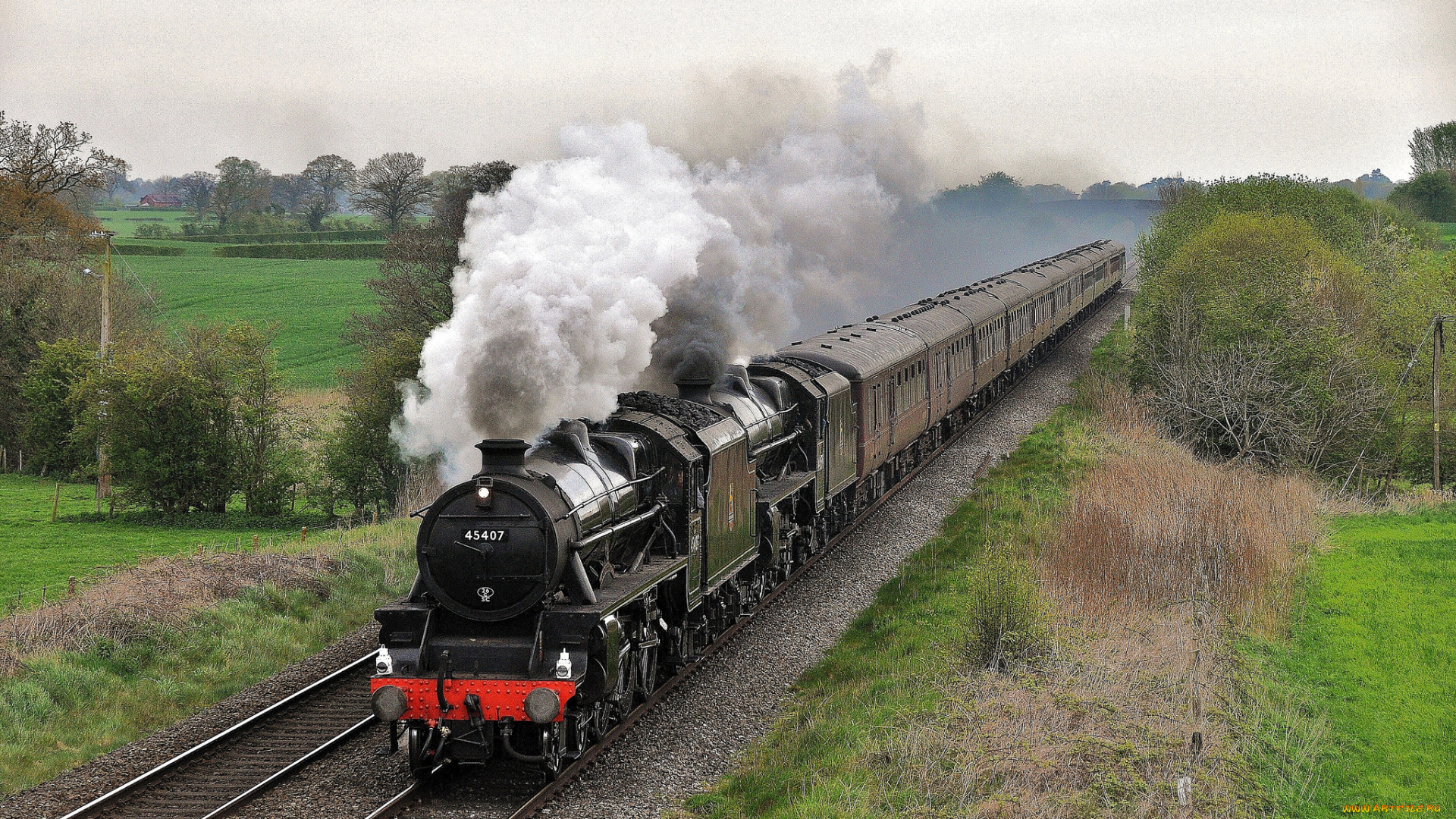 техника, паровозы, паровоз, рельсы, дорога, железная