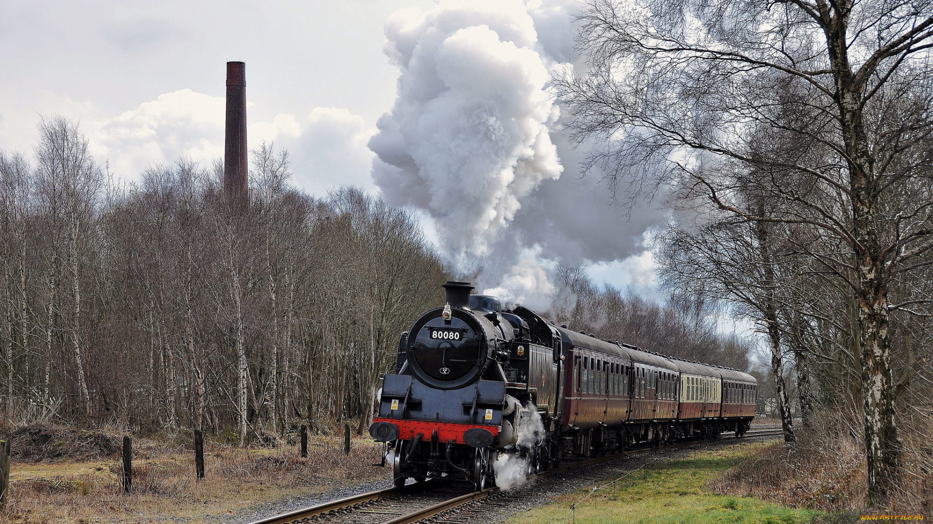 техника, паровозы, паровоз, железная, дорога, рельсы