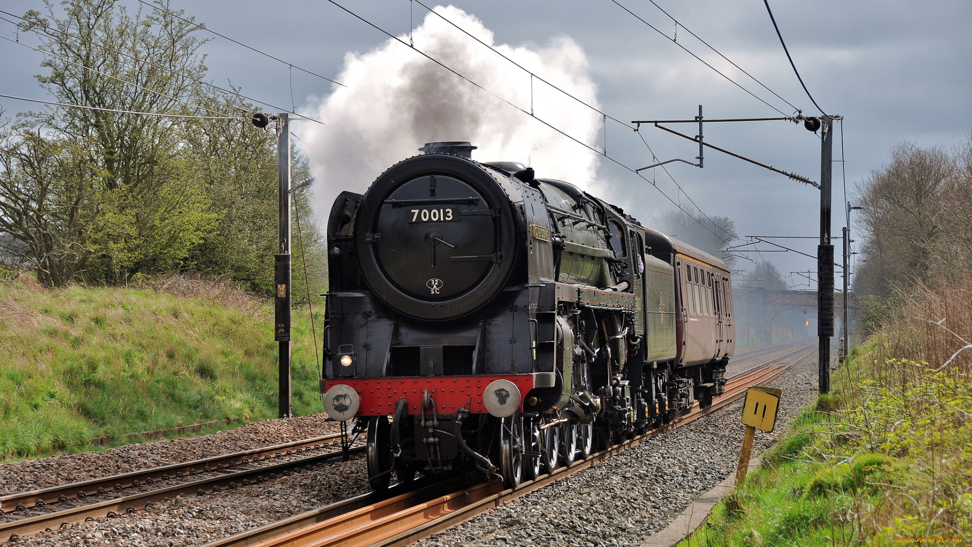 техника, паровозы, паровоз, железная, дорога, рельсы