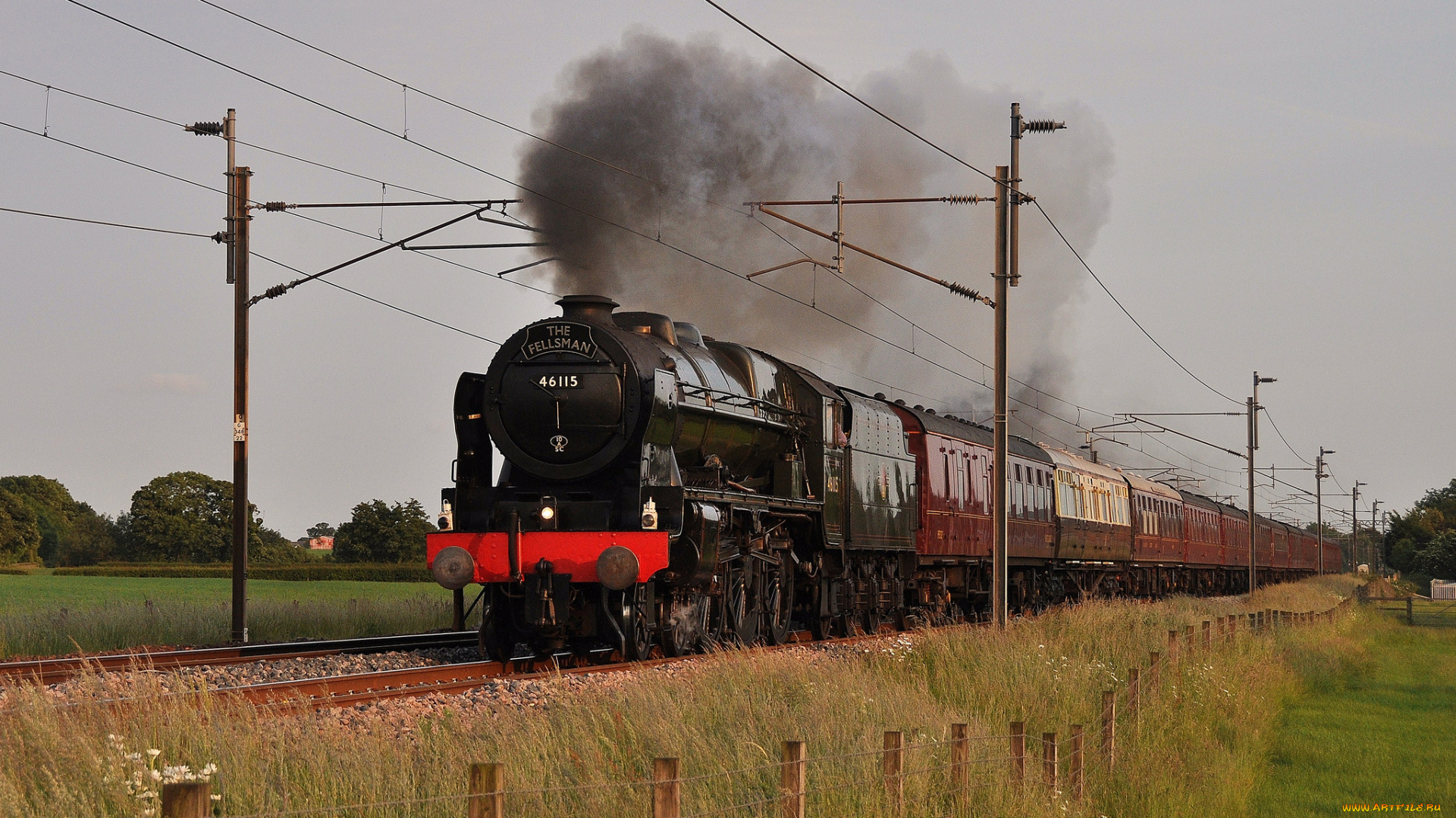 техника, паровозы, рельсы, дорога, железная, паровоз