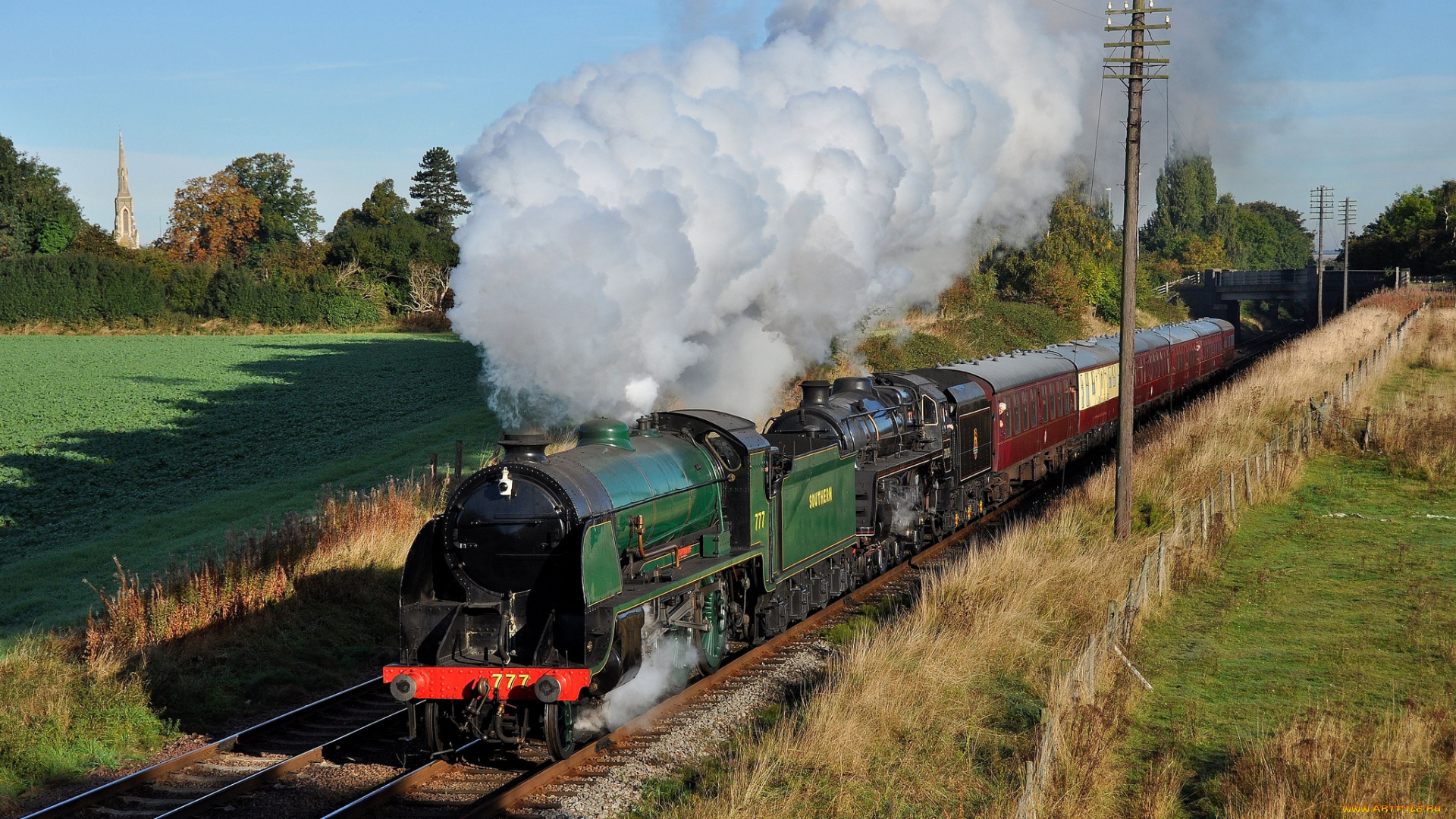 техника, паровозы, рельсы, паровоз, дорога, железная