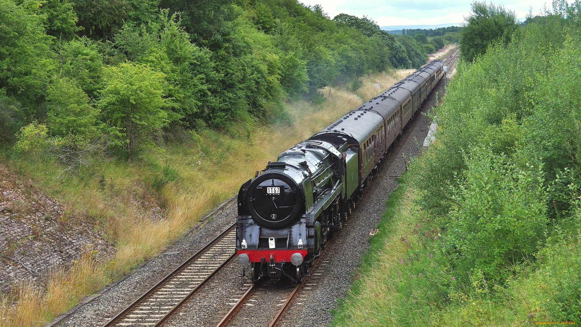 техника, паровозы, железная, дорога, рельсы, паровоз