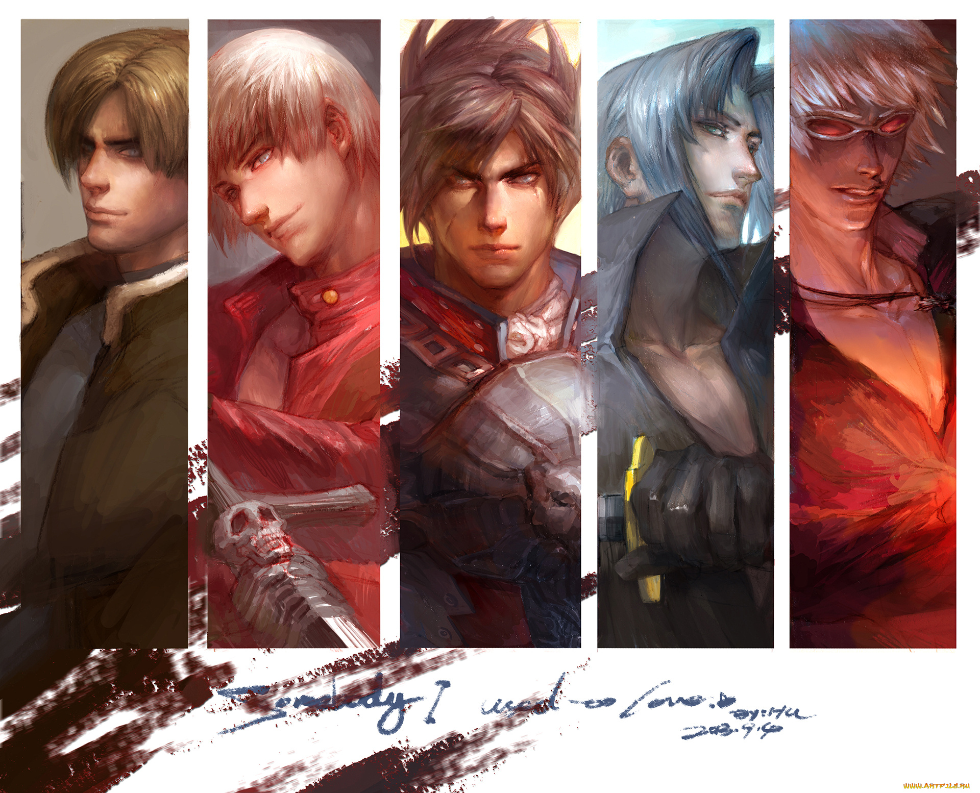 разное, арты, парни, арт, игра