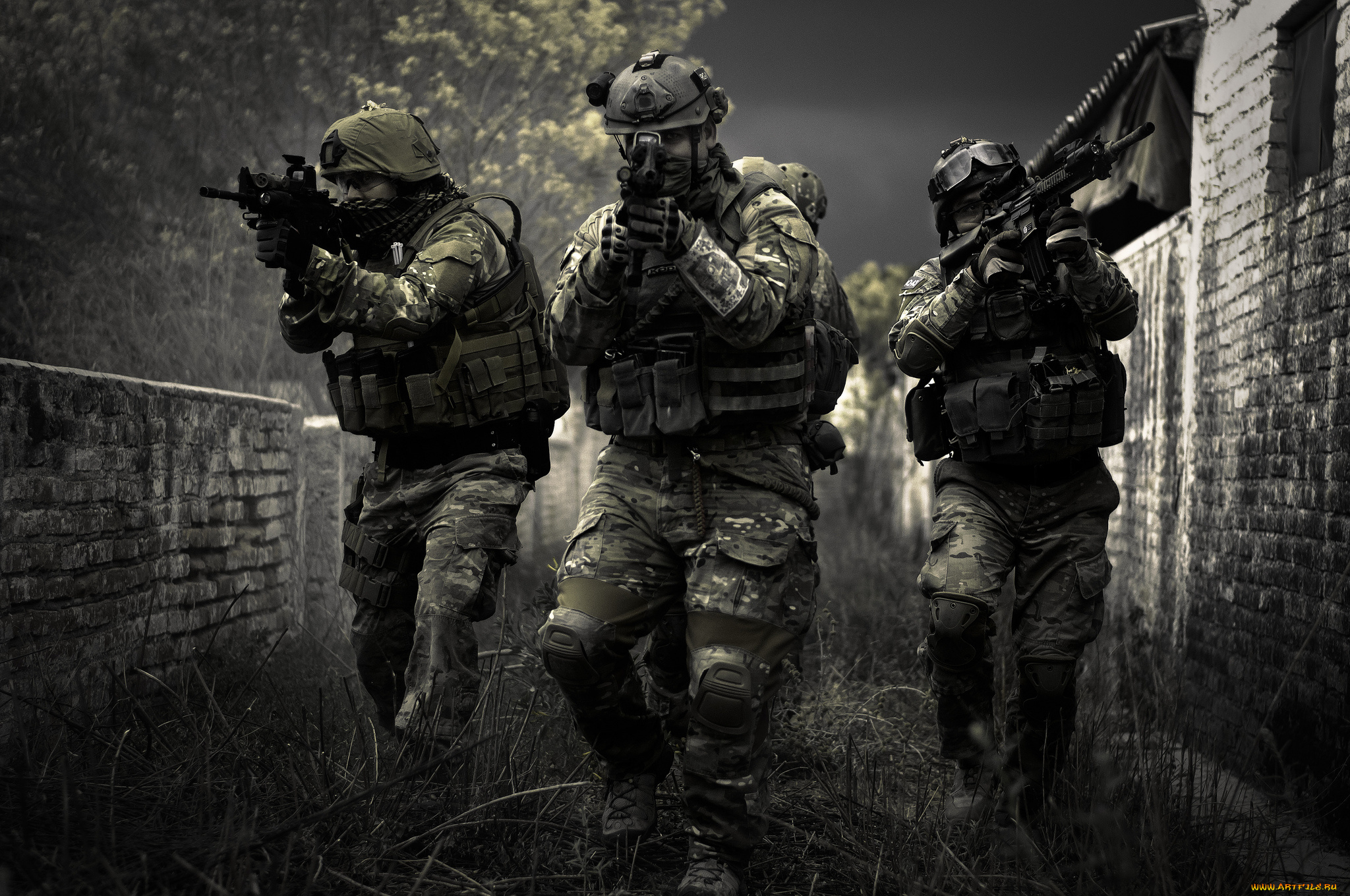 оружие, армия, спецназ, цель, фон, экипировка, солдаты