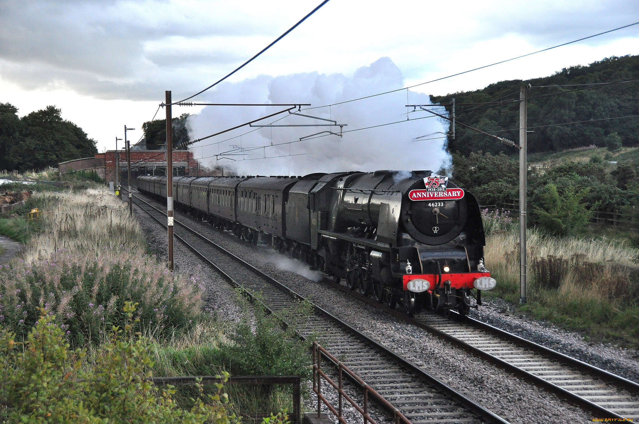 техника, паровозы, дорога, железная, паровоз, рельсы