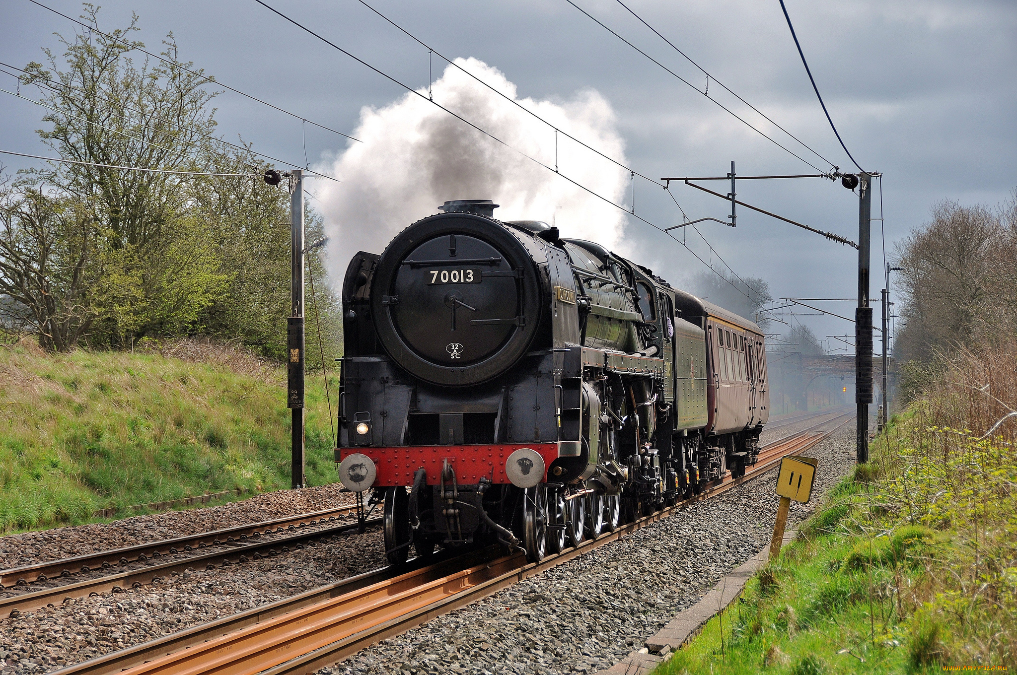 техника, паровозы, паровоз, железная, дорога, рельсы