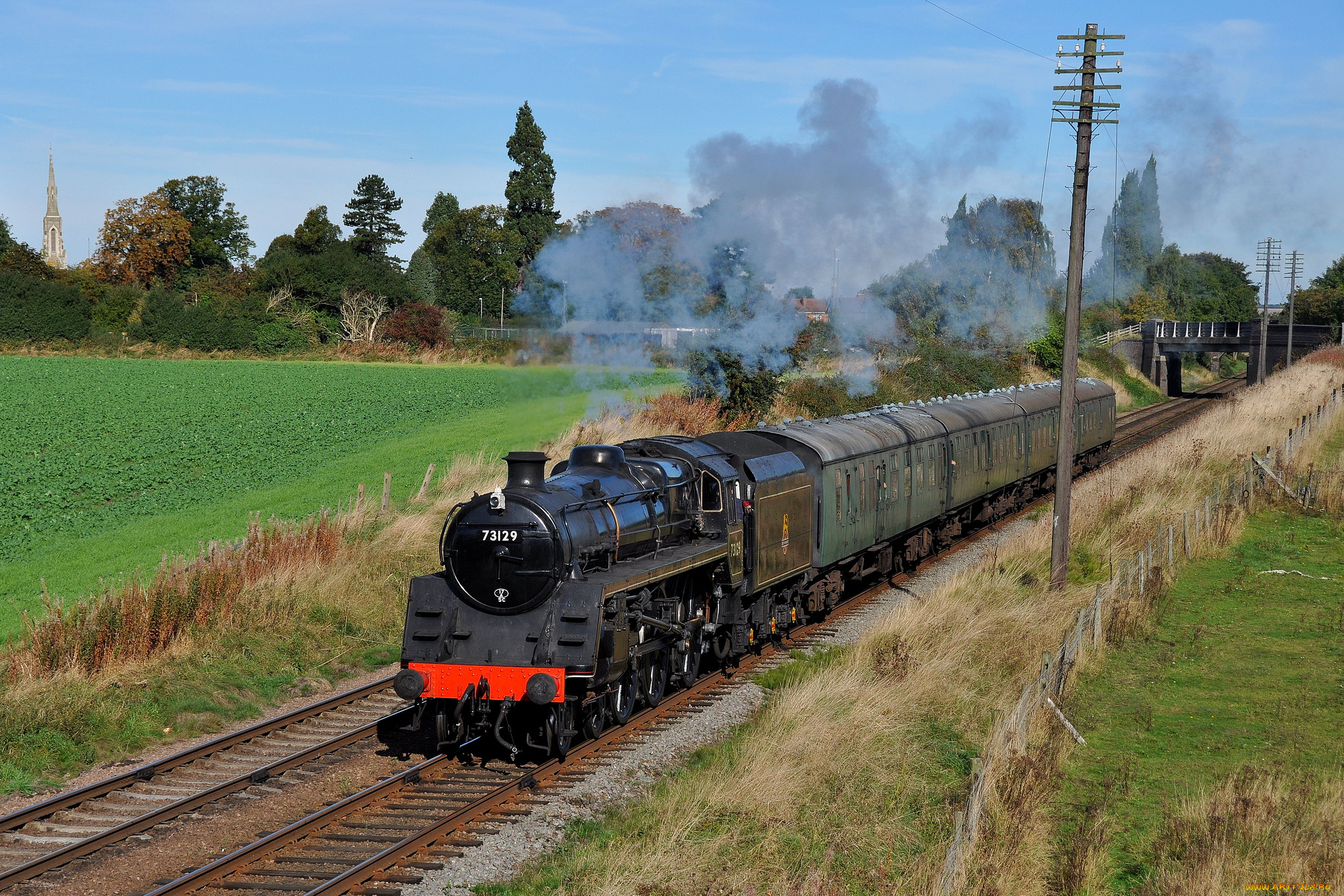 техника, паровозы, паровоз, рельсы, дорога, железная