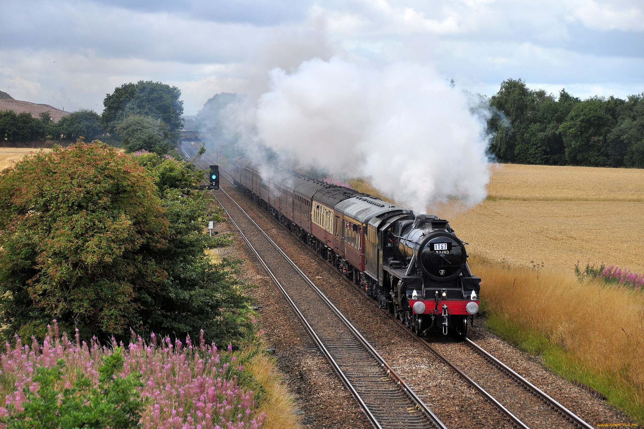 техника, паровозы, паровоз, рельсы, дорога, железная